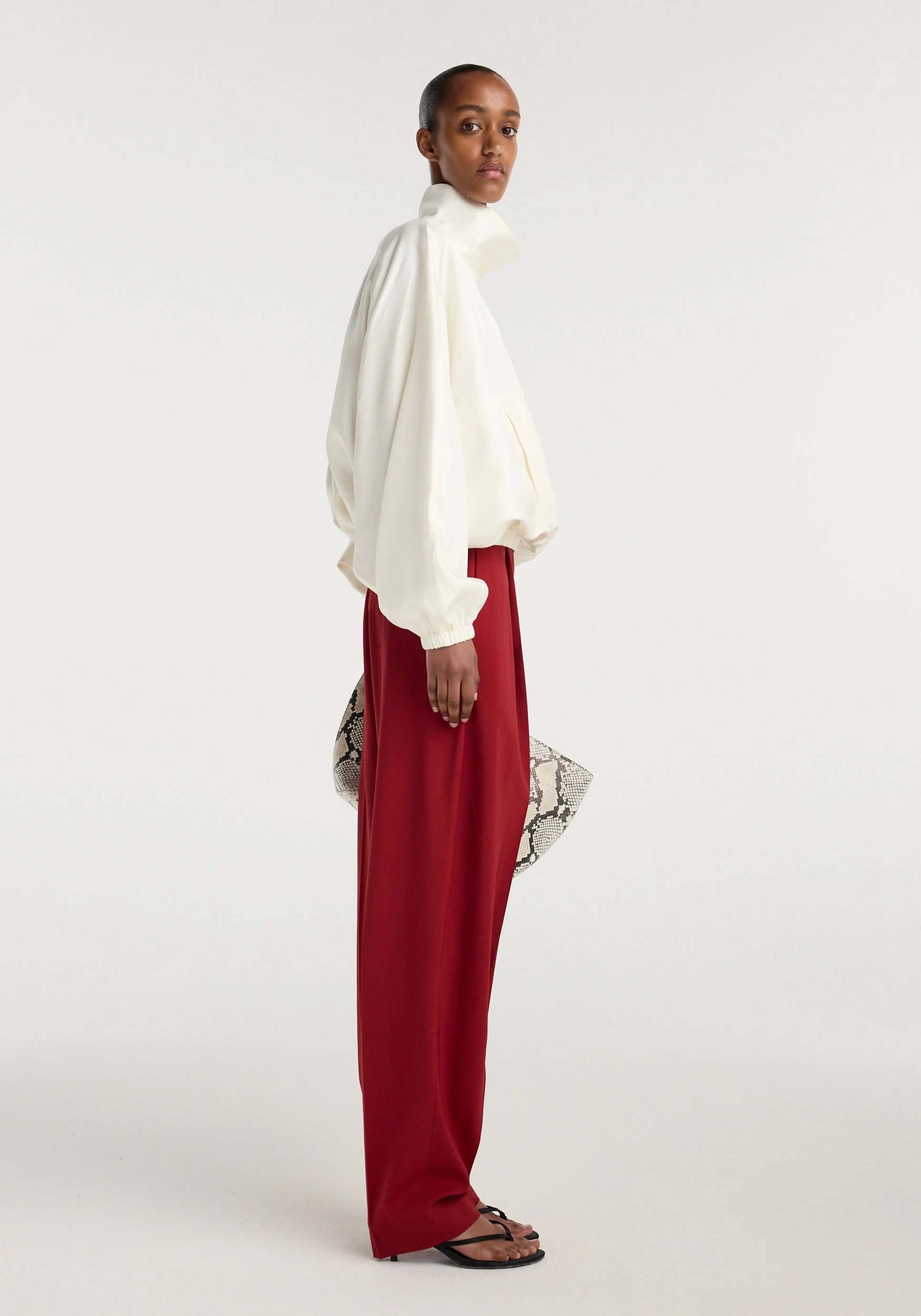 ROHE - Silk blouson anorak | cream - Image 4