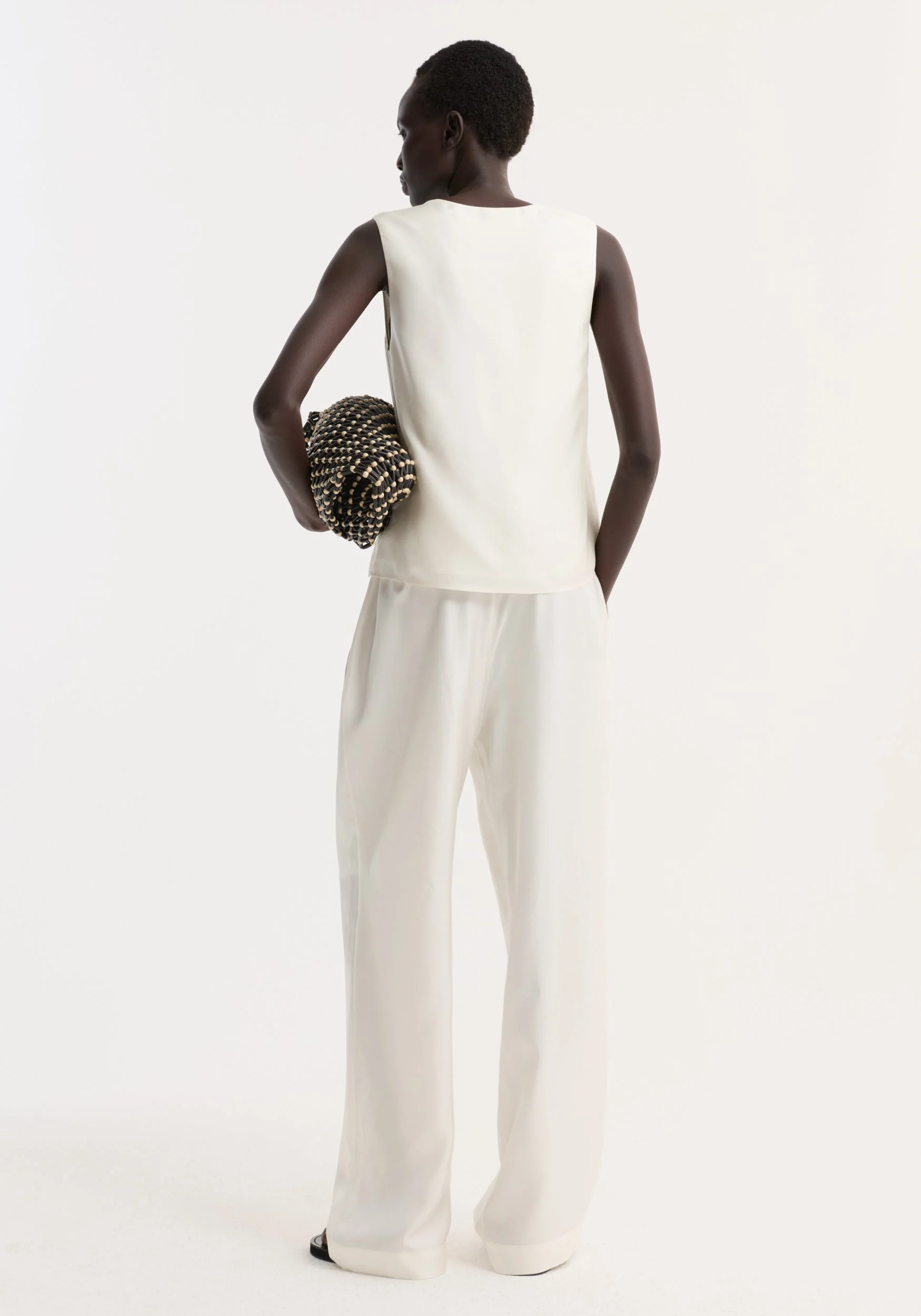 ROHE - Silk pyjama trousers | cream - Image 4
