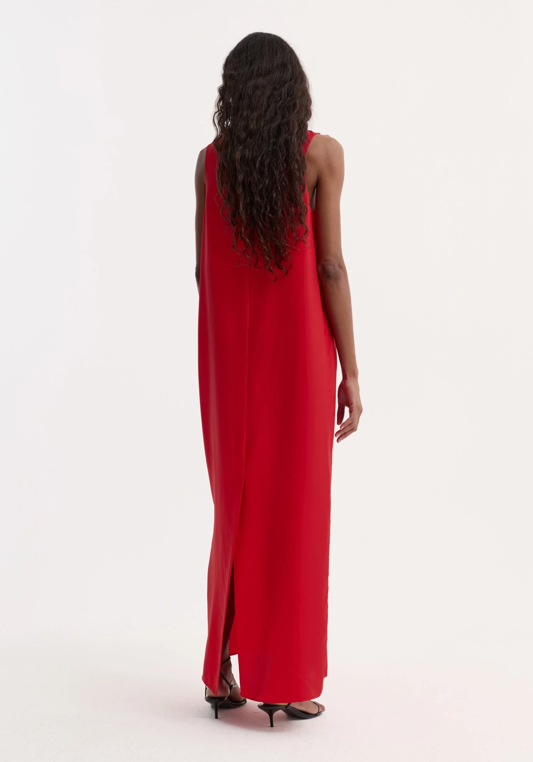 ROHE - Silk scoop - neck dress | red - Image 5