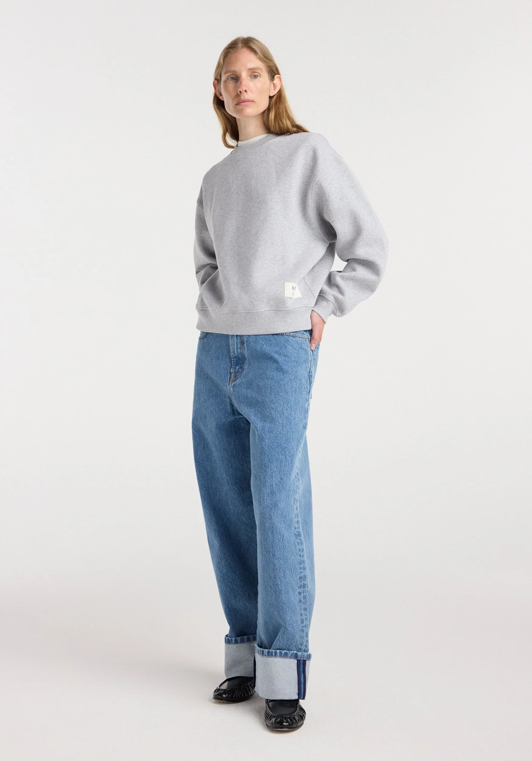 ROHE - Sweatshirt | mid grey melange - Image 2