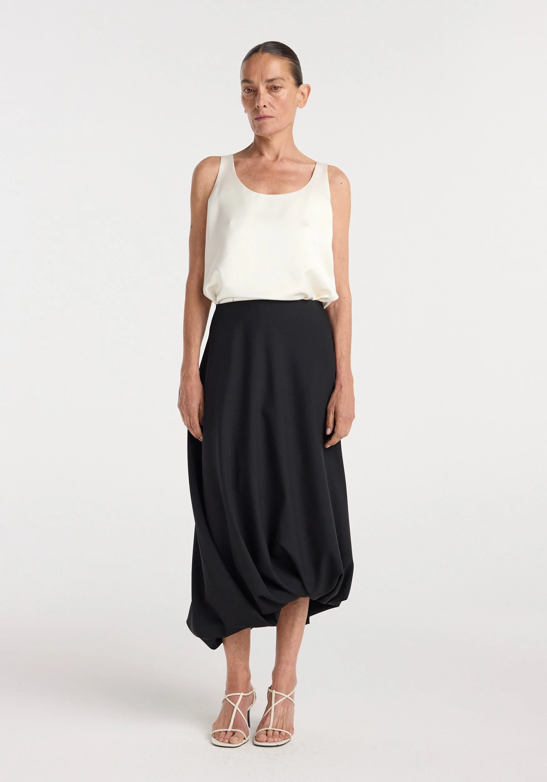 ROHE - Twisted skirt | black