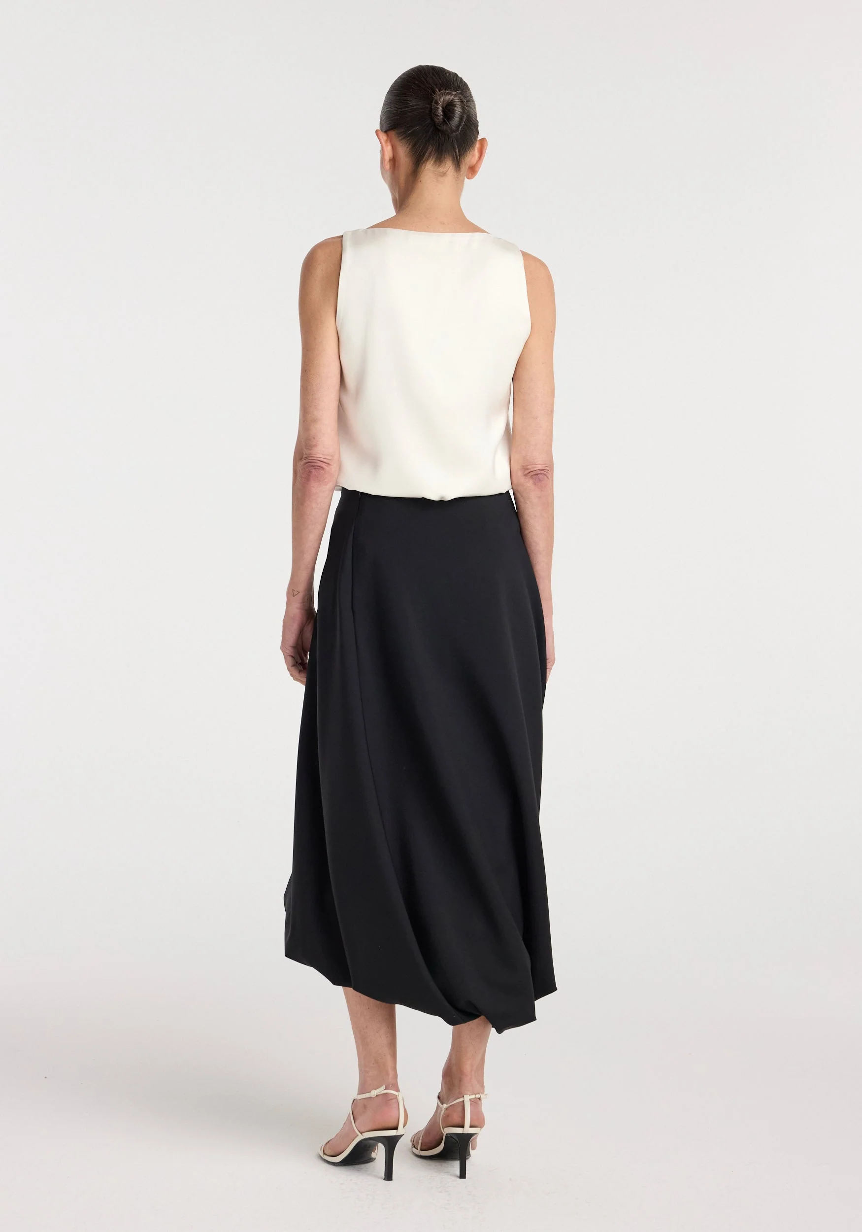 ROHE - Twisted skirt | black - Image 4