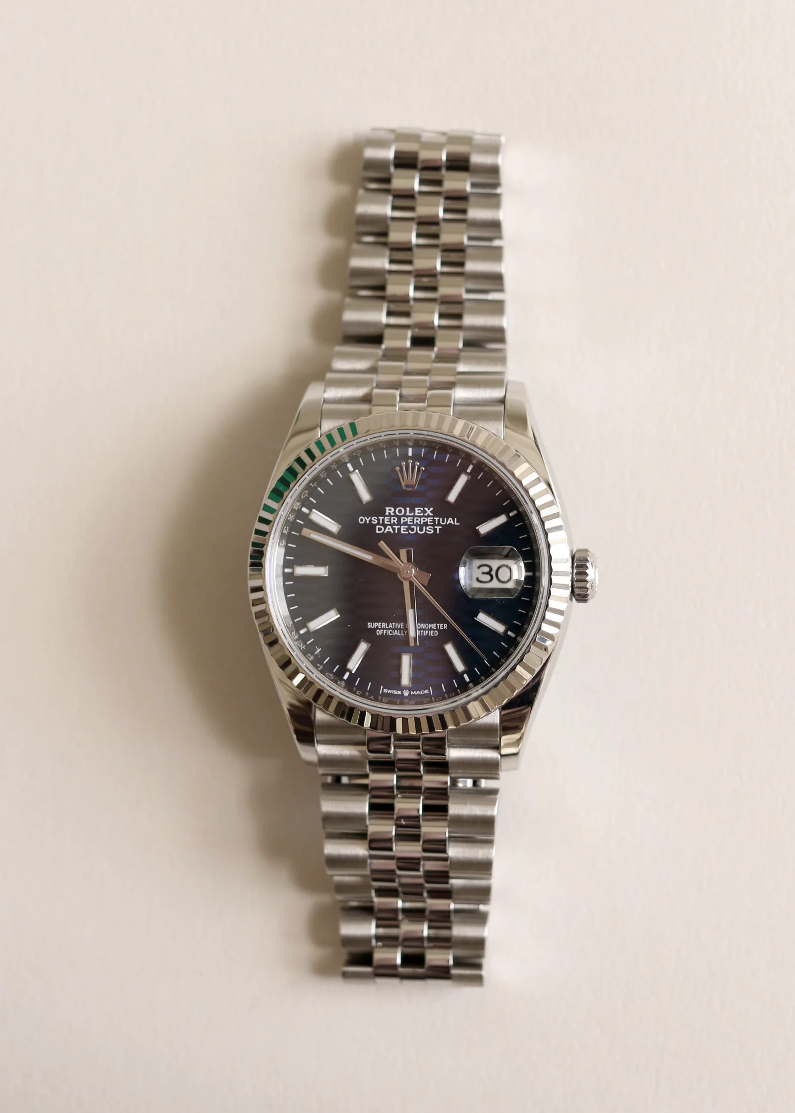 Kinn - Rolex Datejust 35 126234 Motif Blue Dial Mens Watch - Image 5