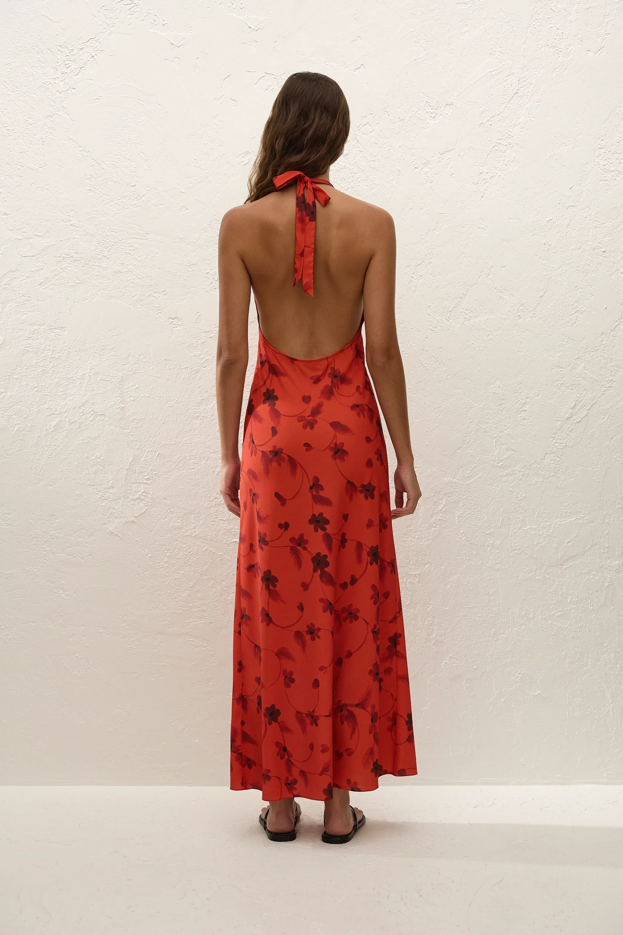 Faithfull - Rosa Maxi Dress Pirazzo Floral Rosso - Image 4