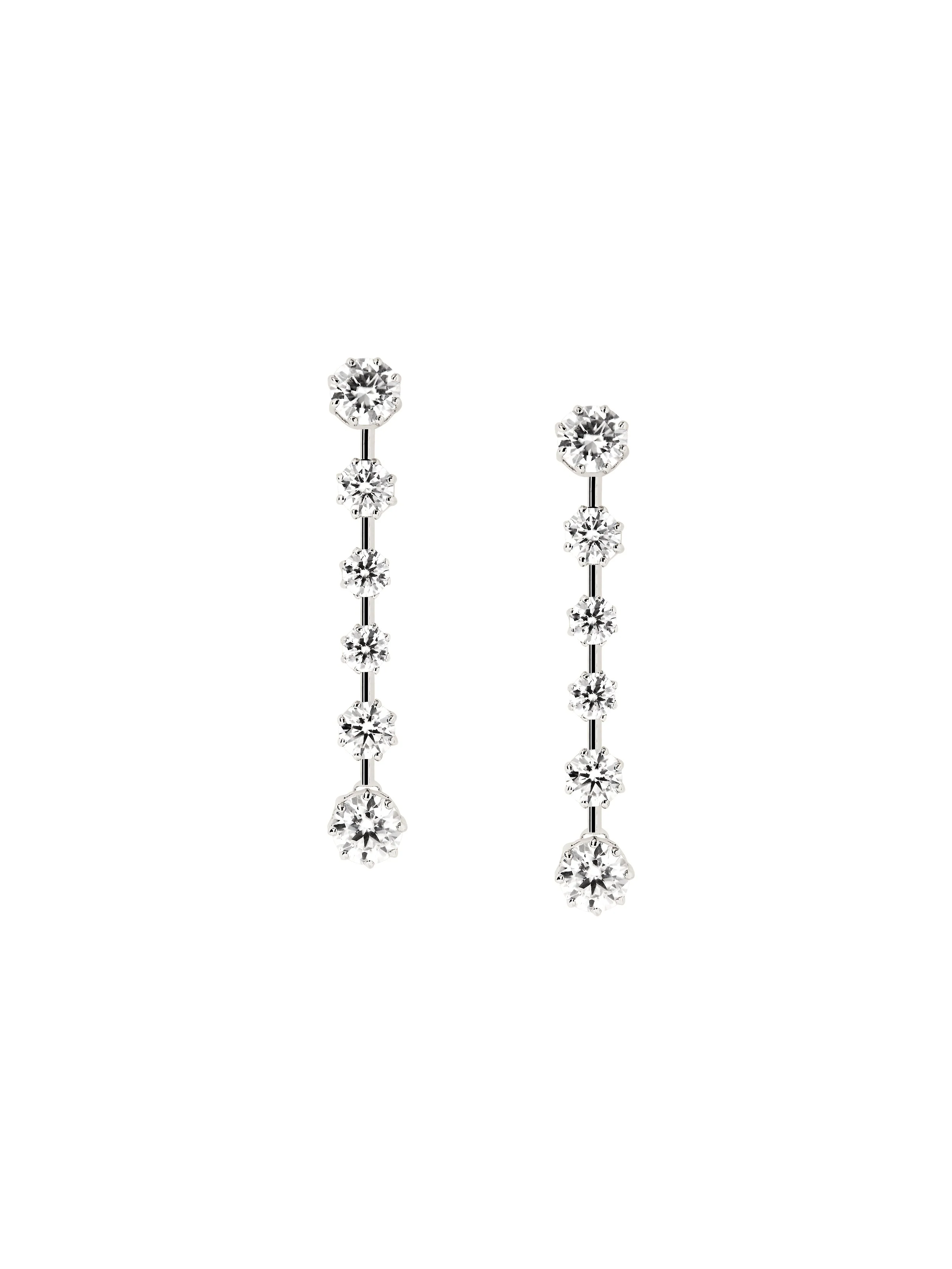 Dorsey - COLETTE 6 - STONE DROP EARRINGS IN MOISSANITE