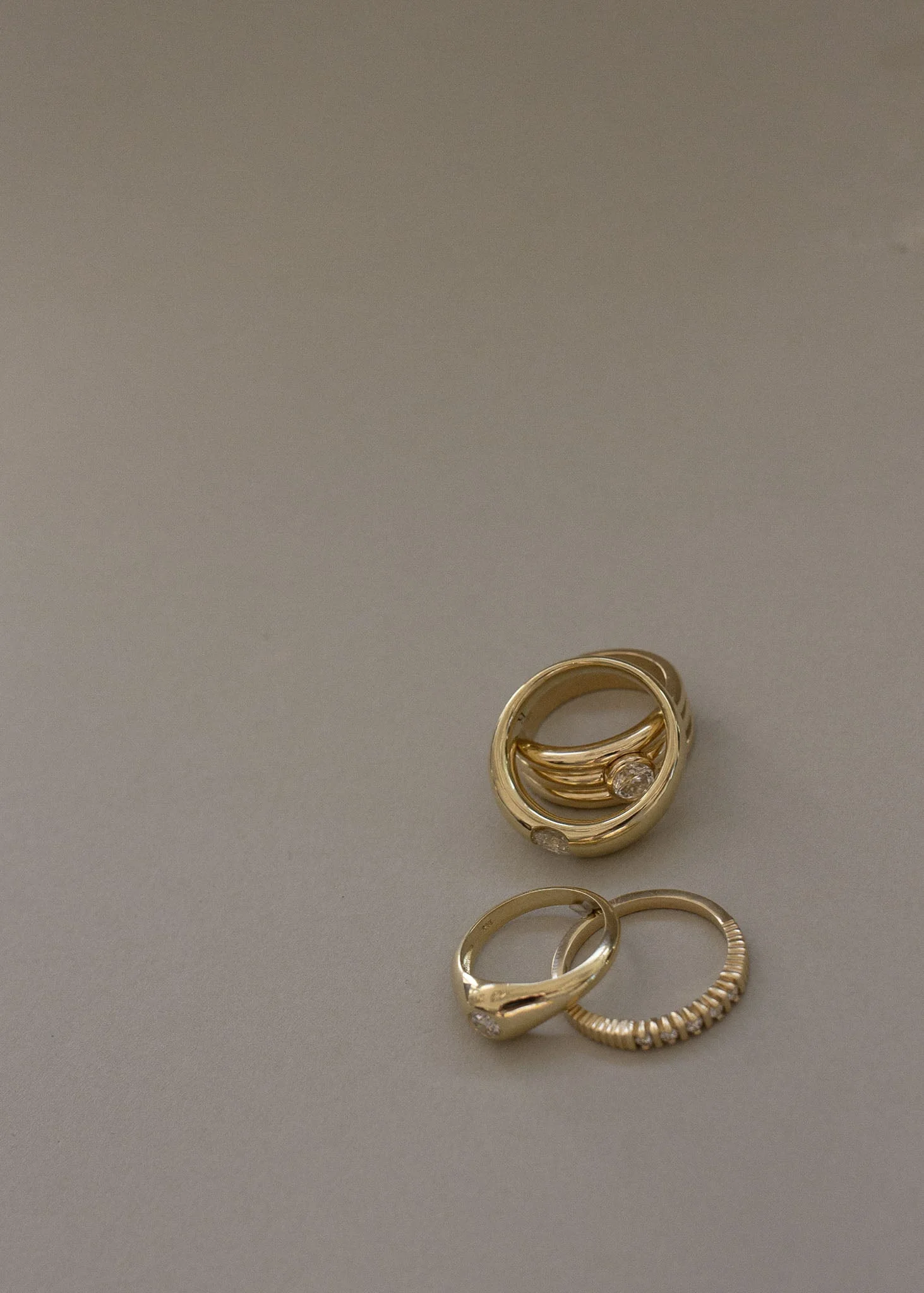 Kinn - Round Signet Ring Diamond - Image 6