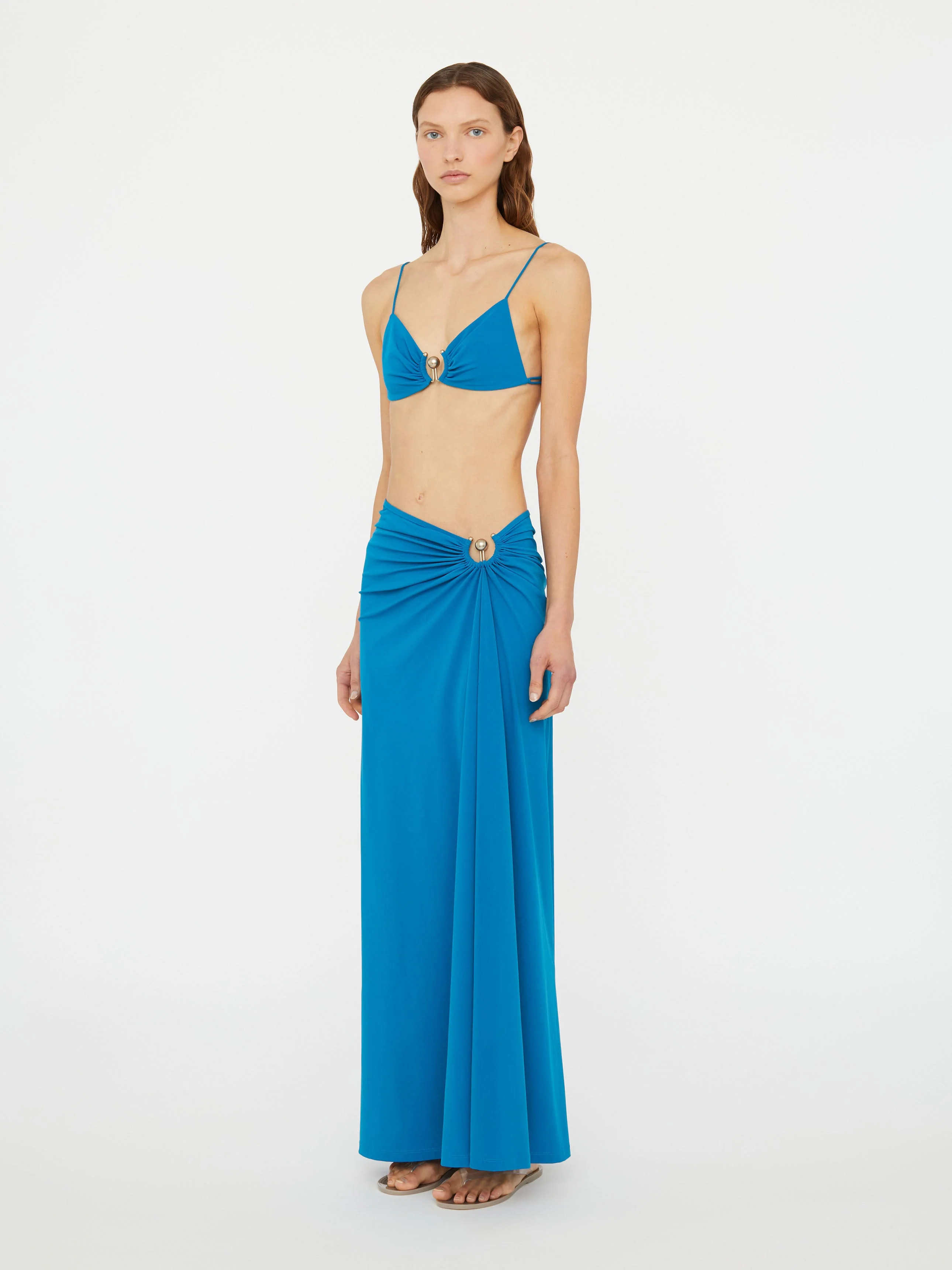 Christopher Esber - Ruched Orbit Split Skirt - Image 3