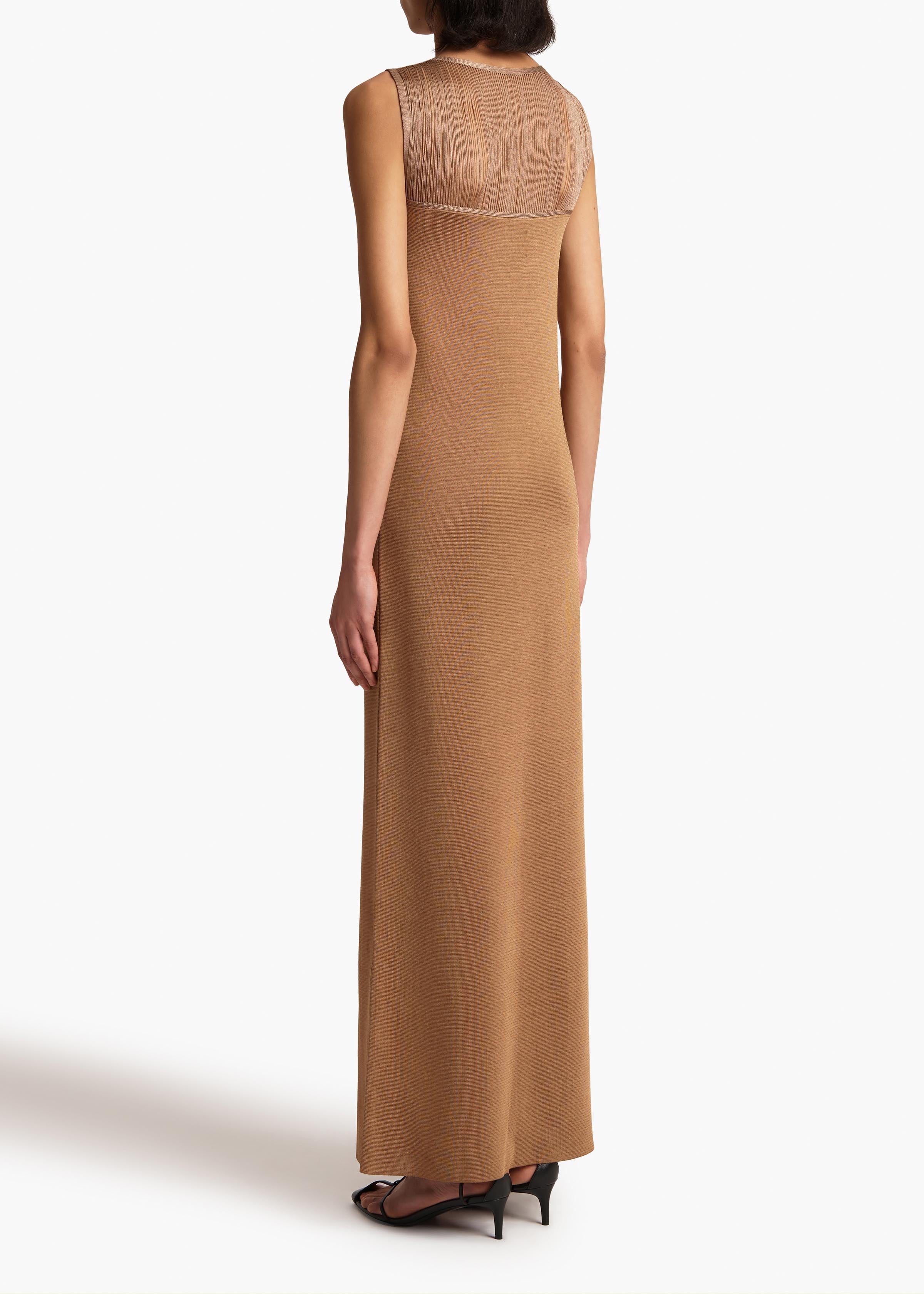 Khaite - Ruslan Dress in Almond - Image 11