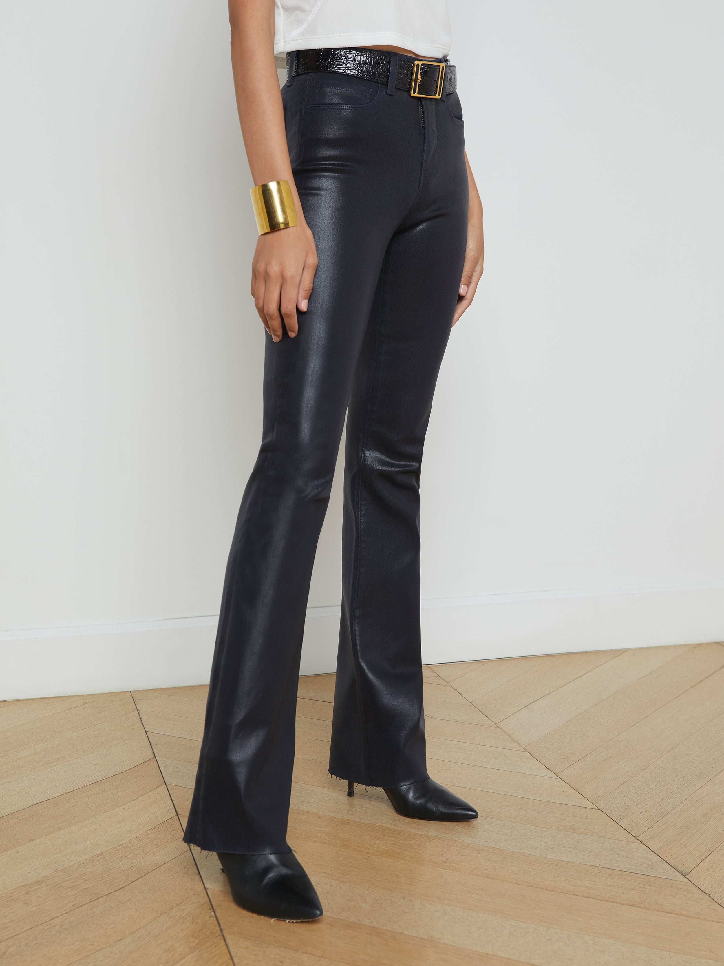 L'AGENCE - Ruth Coated Straight - Leg Jean - Image 3