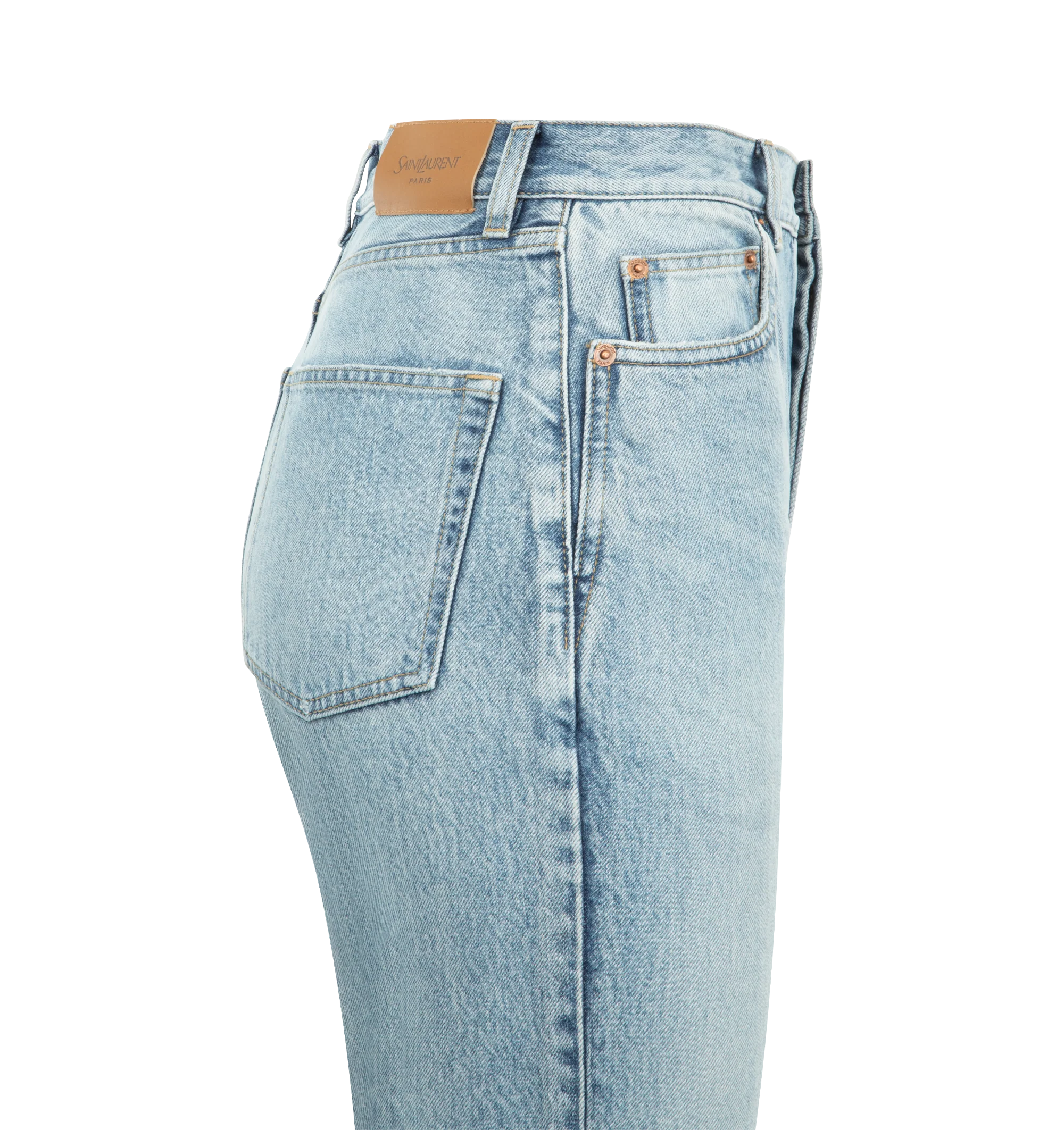 Saint Laurent - Ankle 90s Cropped Slim Jeans - Image 3