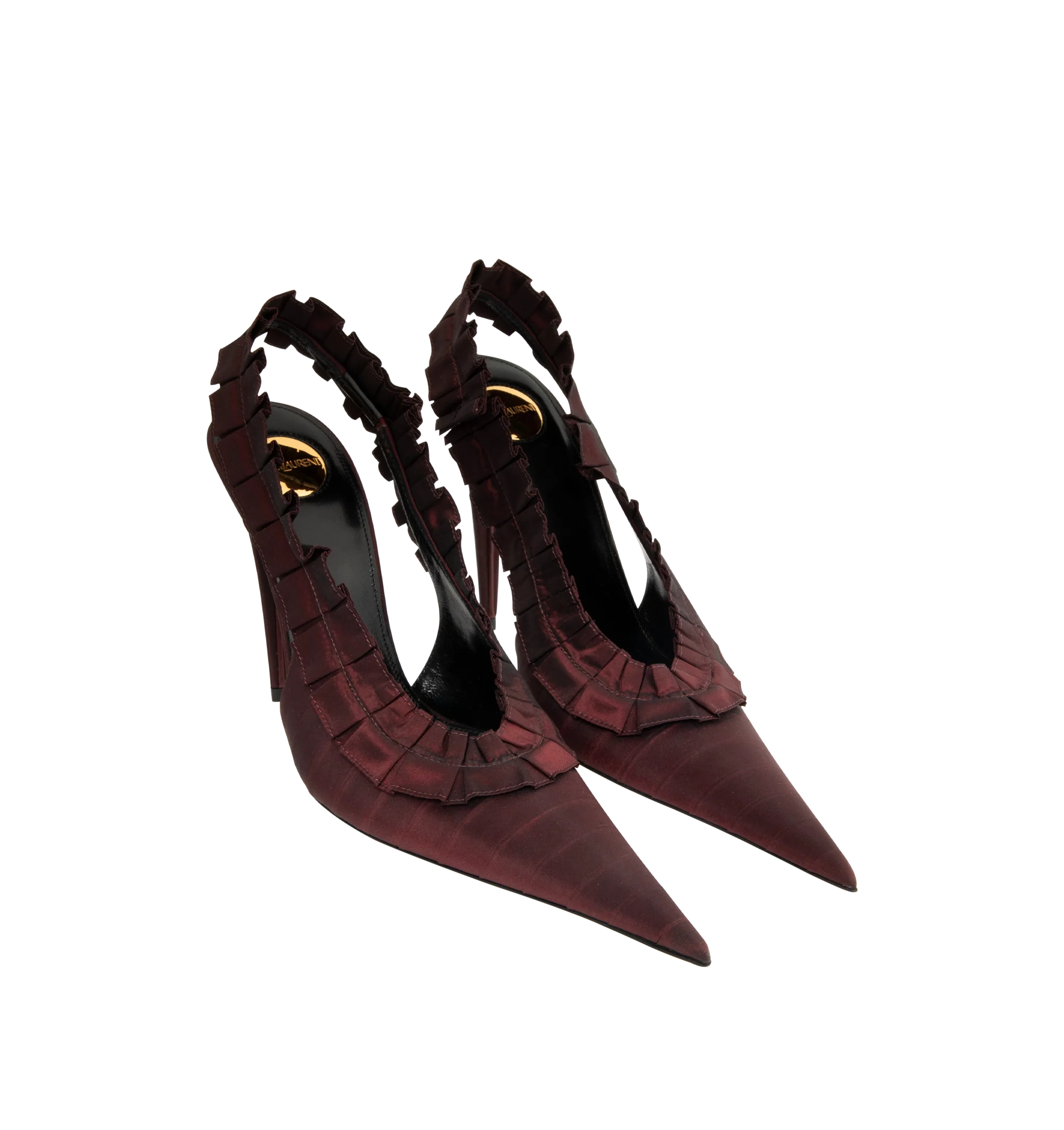 Saint Laurent - Madeline Silk Slingbacks - Image 2
