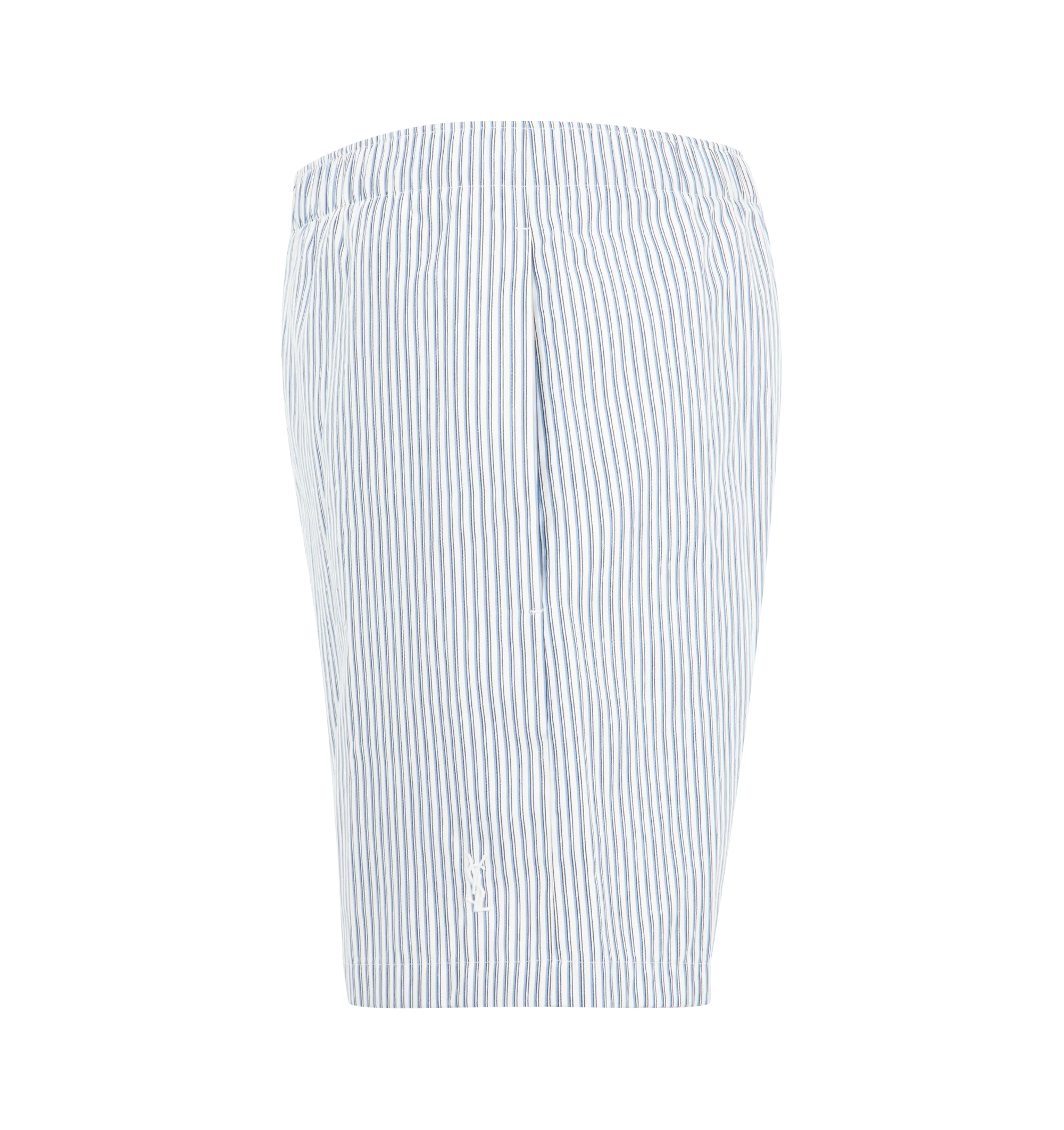 Saint Laurent - Striped Cotton Poplin Shorts - Image 3