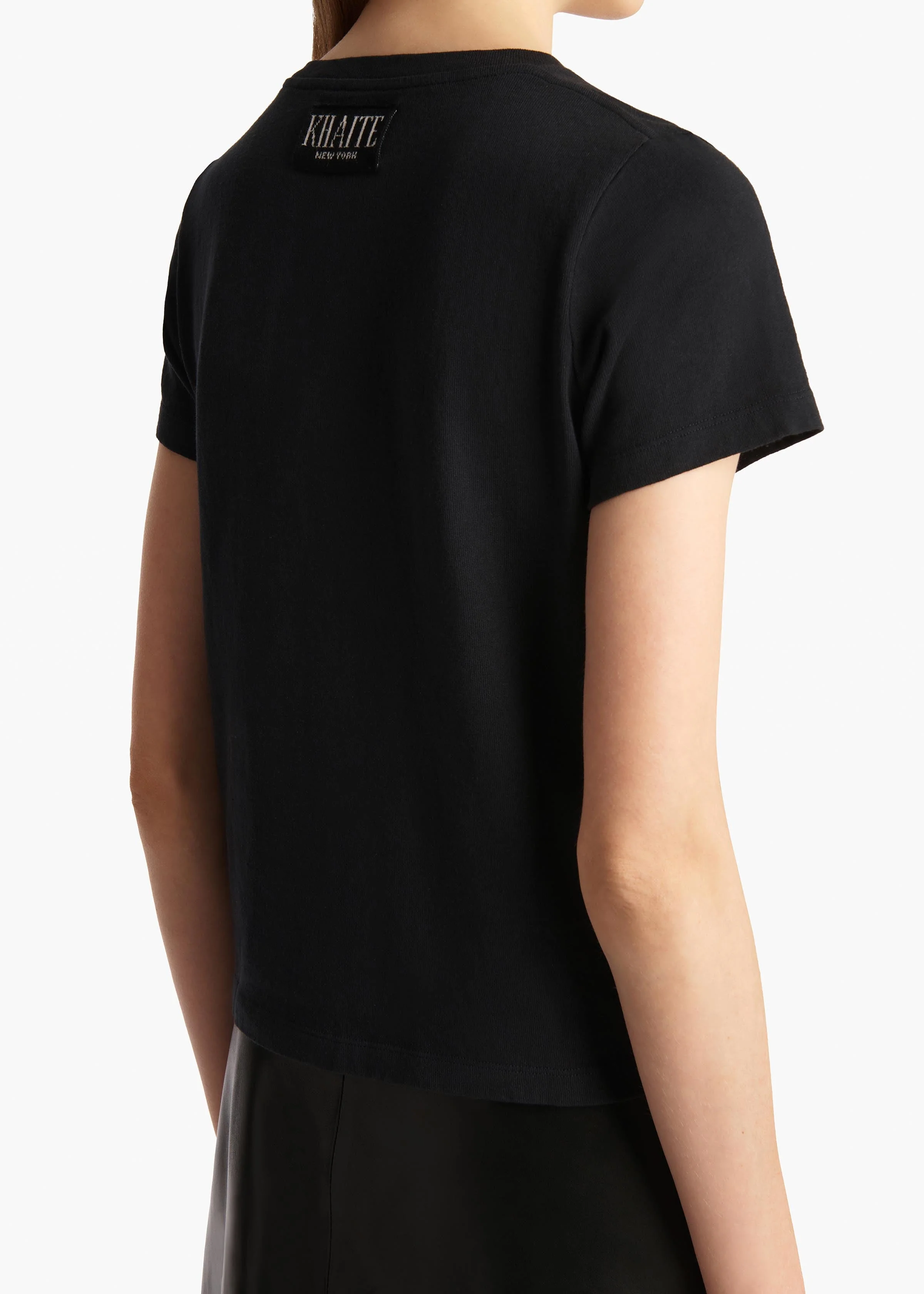 Khaite - Samson T - Shirt in Washed Black - Image 13