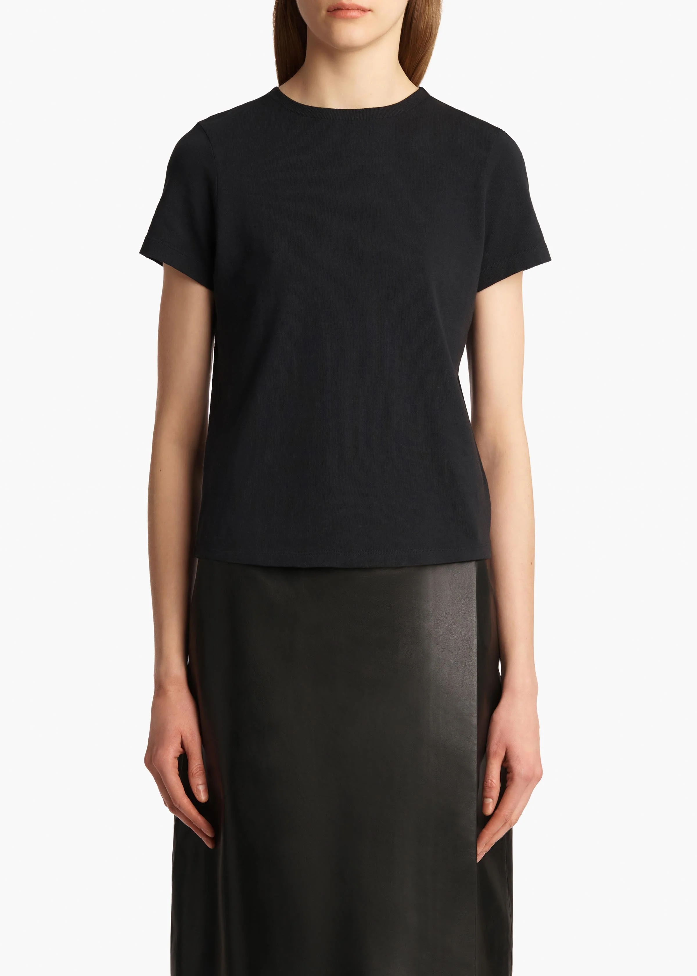 Khaite - Samson T - Shirt in Washed Black - Image 3