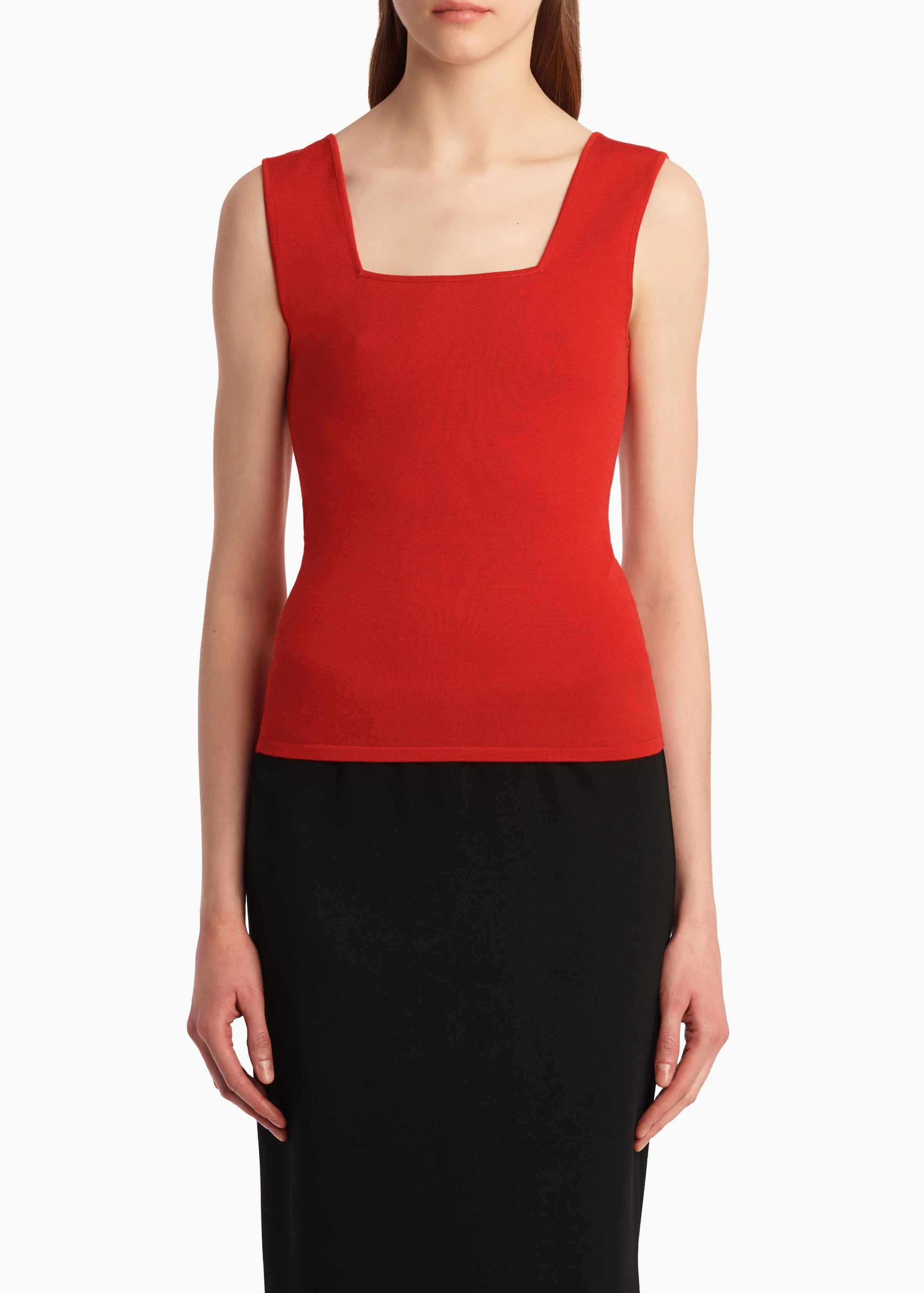 Khaite - Sani Top in Fire Red - Image 3
