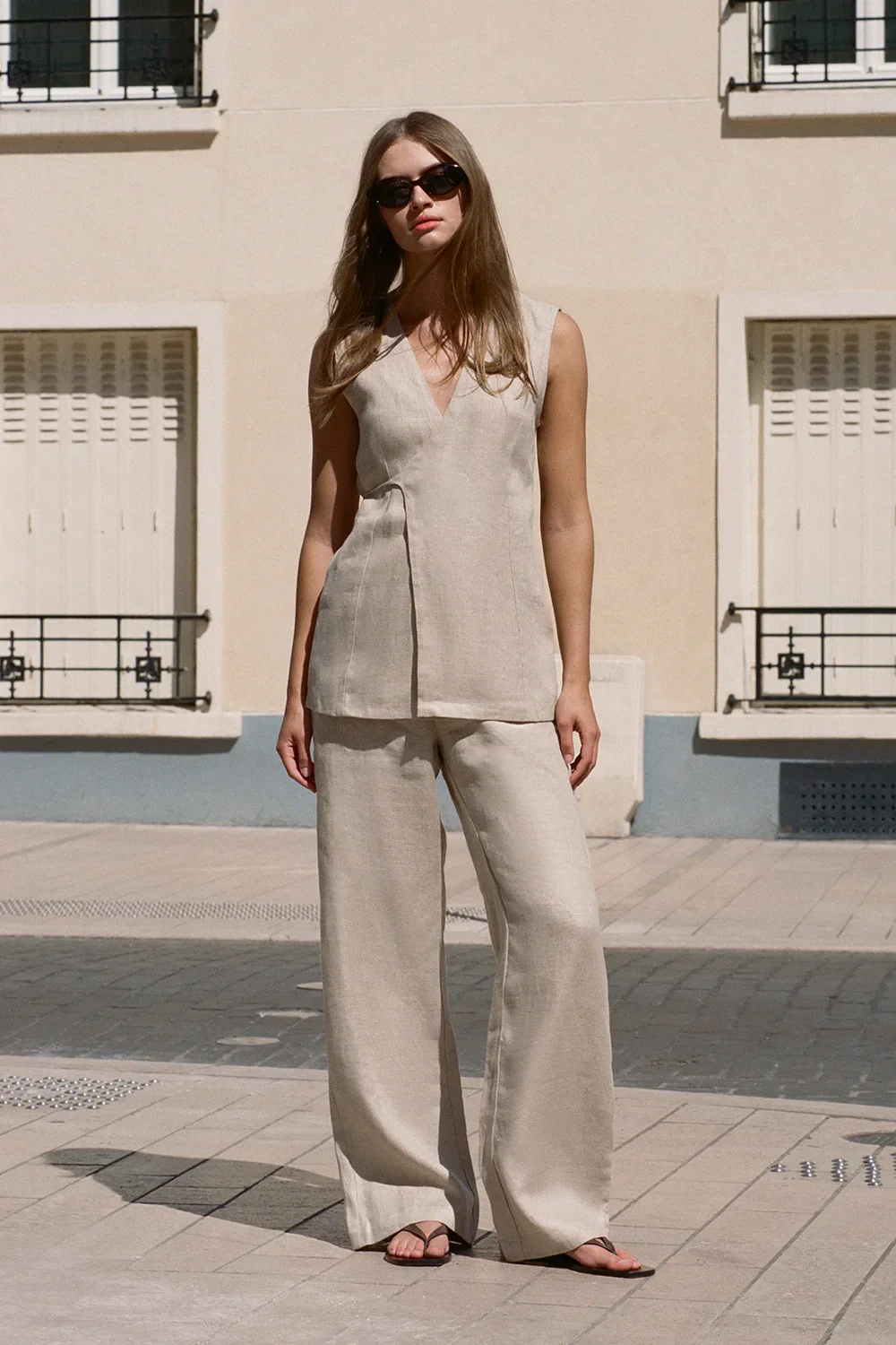 Faithfull - Sanne Pant Oatmeal - Final Sale - Image 2