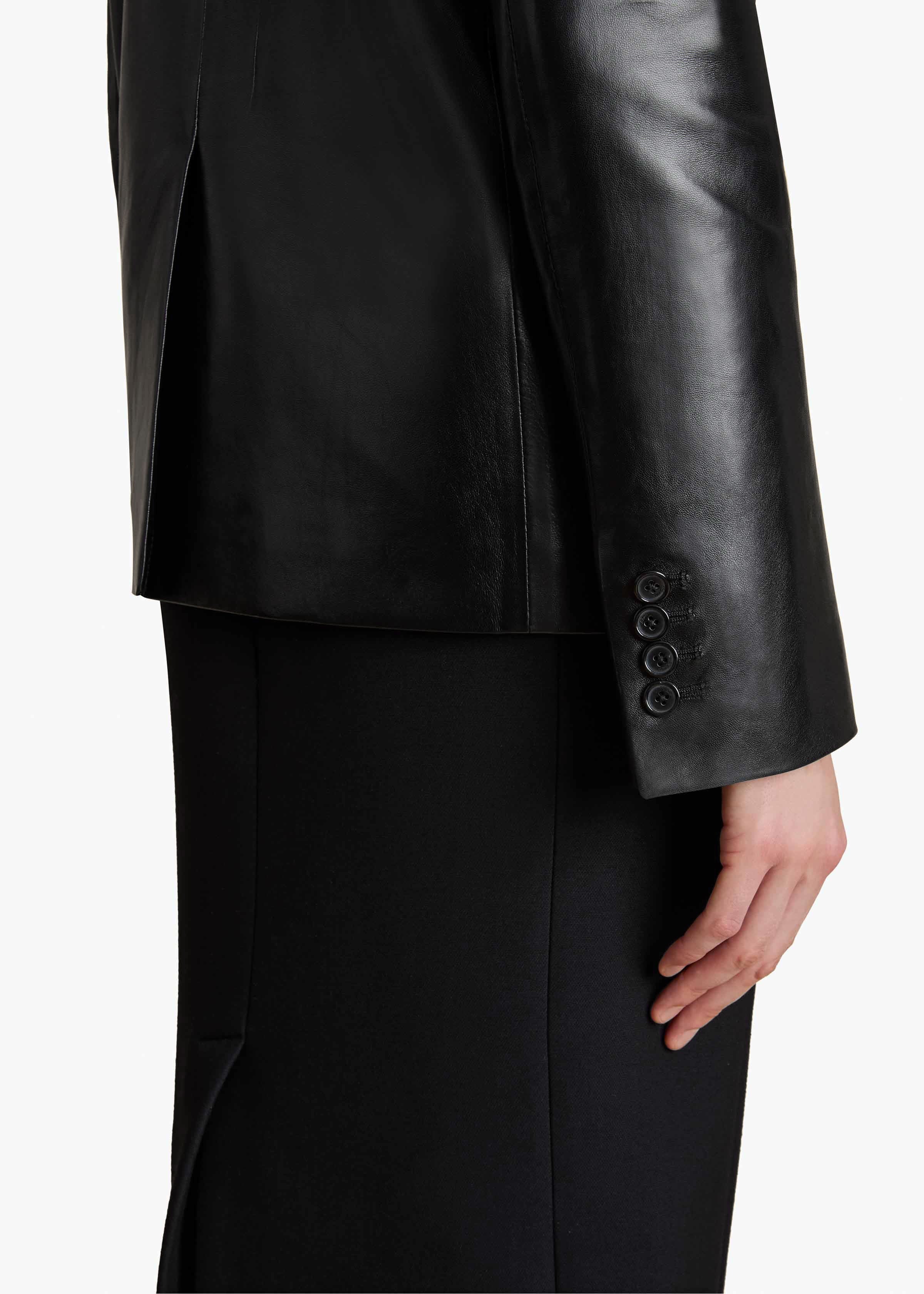 Khaite - Saraphina Jacket in Black Leather - Image 12