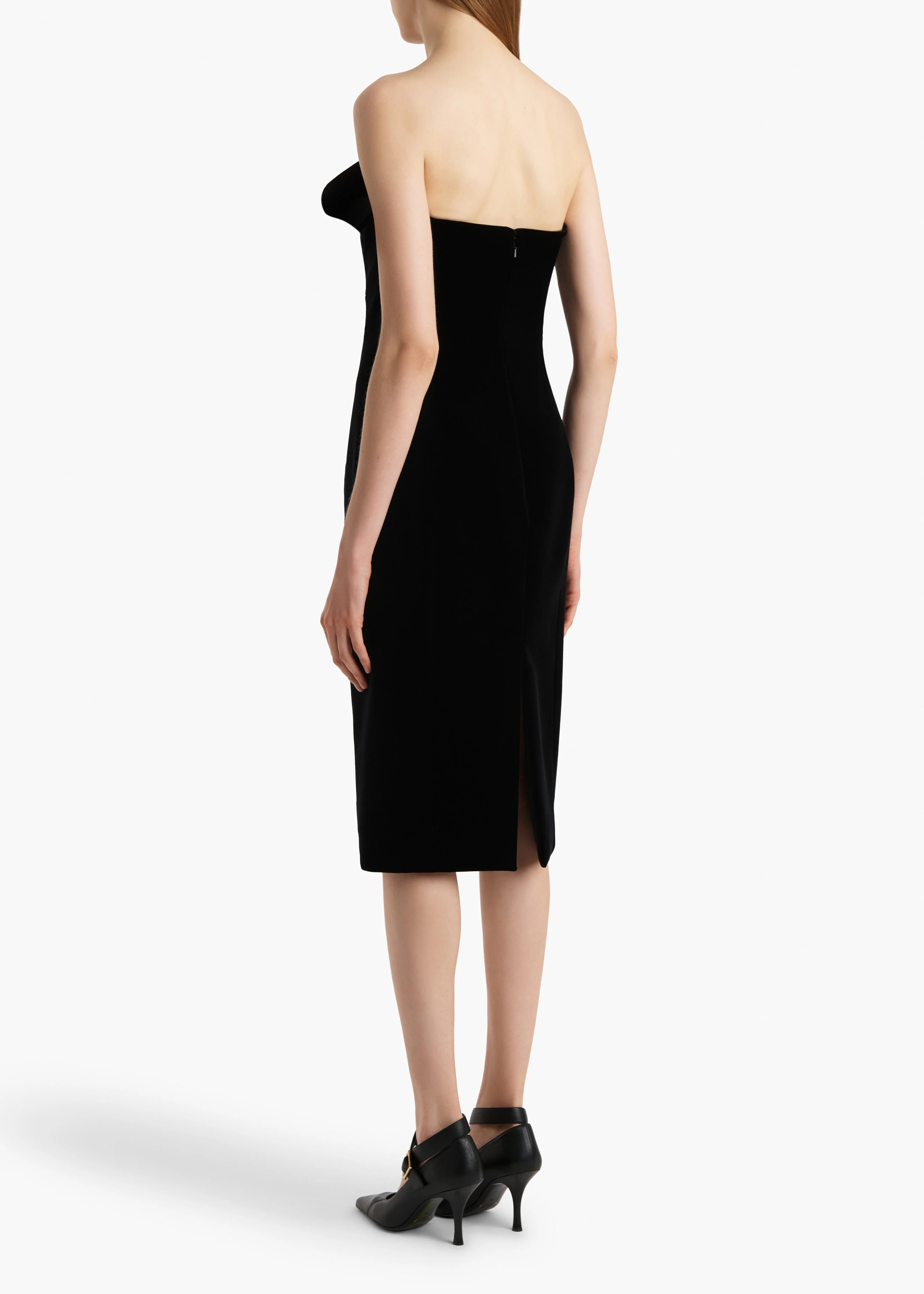 Khaite - Sato Dress in Black Velvet - Image 11