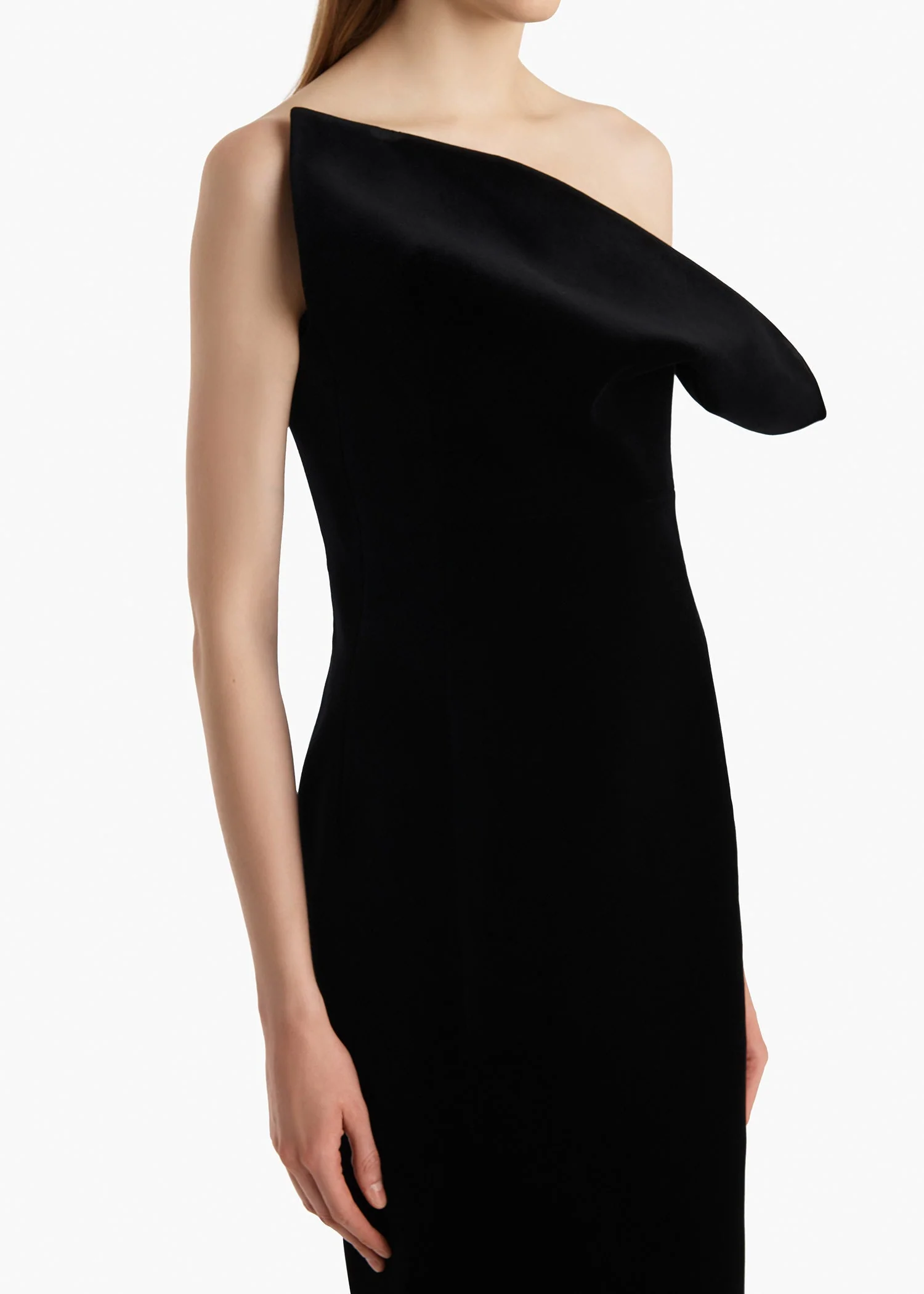 Khaite - Sato Dress in Black Velvet - Image 12