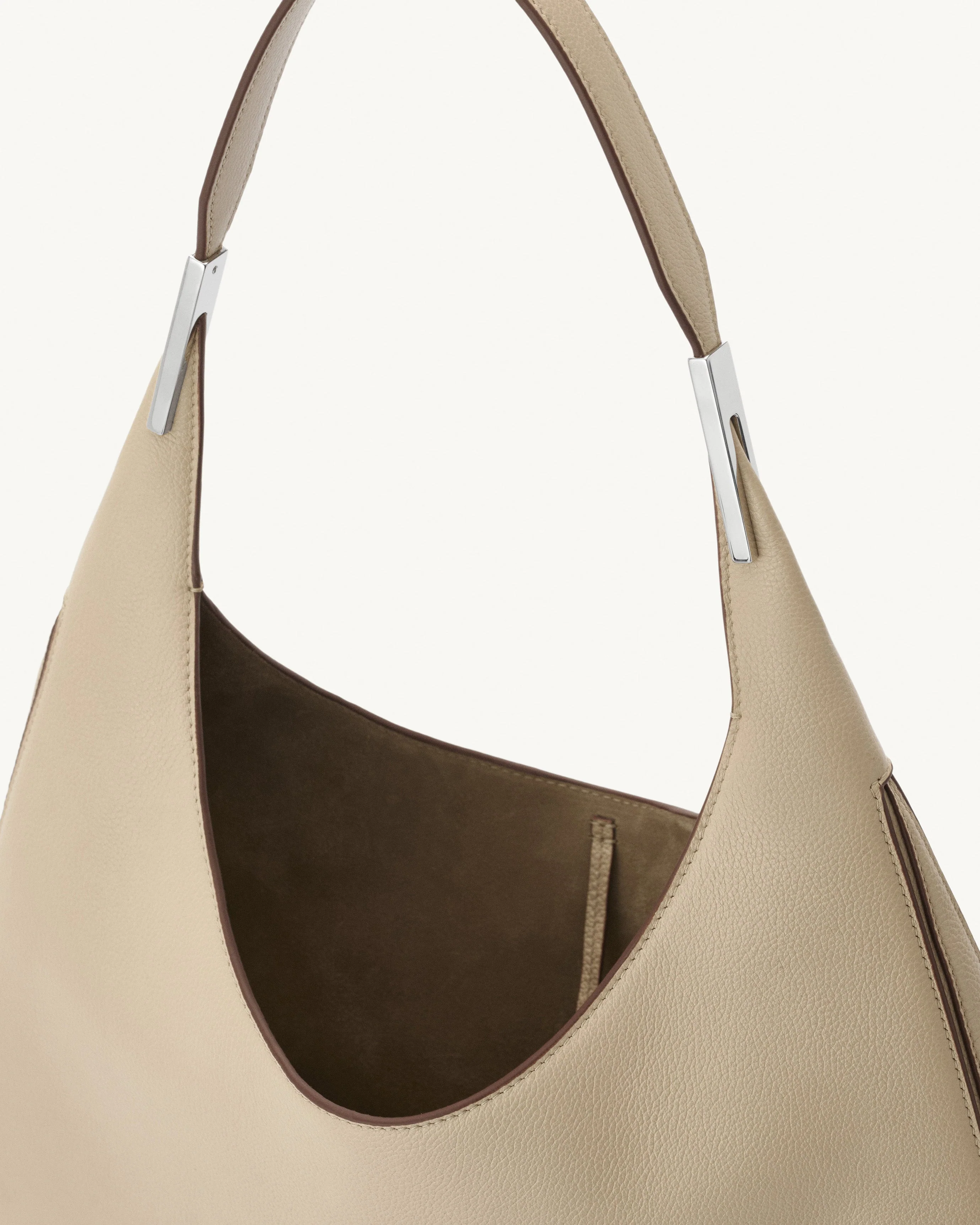 SAVETTE - Florence Hobo in Bone Grained Leather - Image 3
