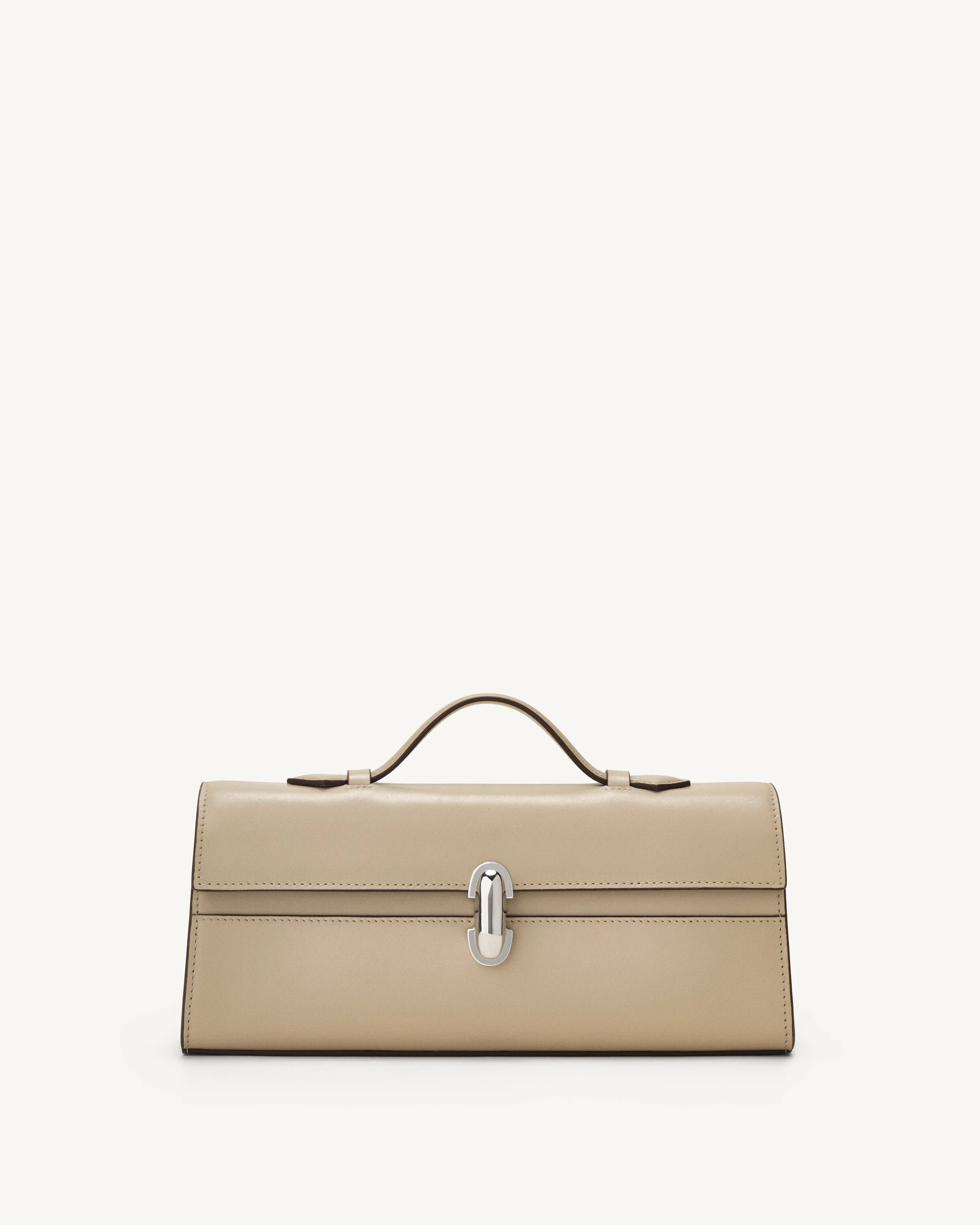 SAVETTE - Slim Symmetry Pochette in Bone Leather