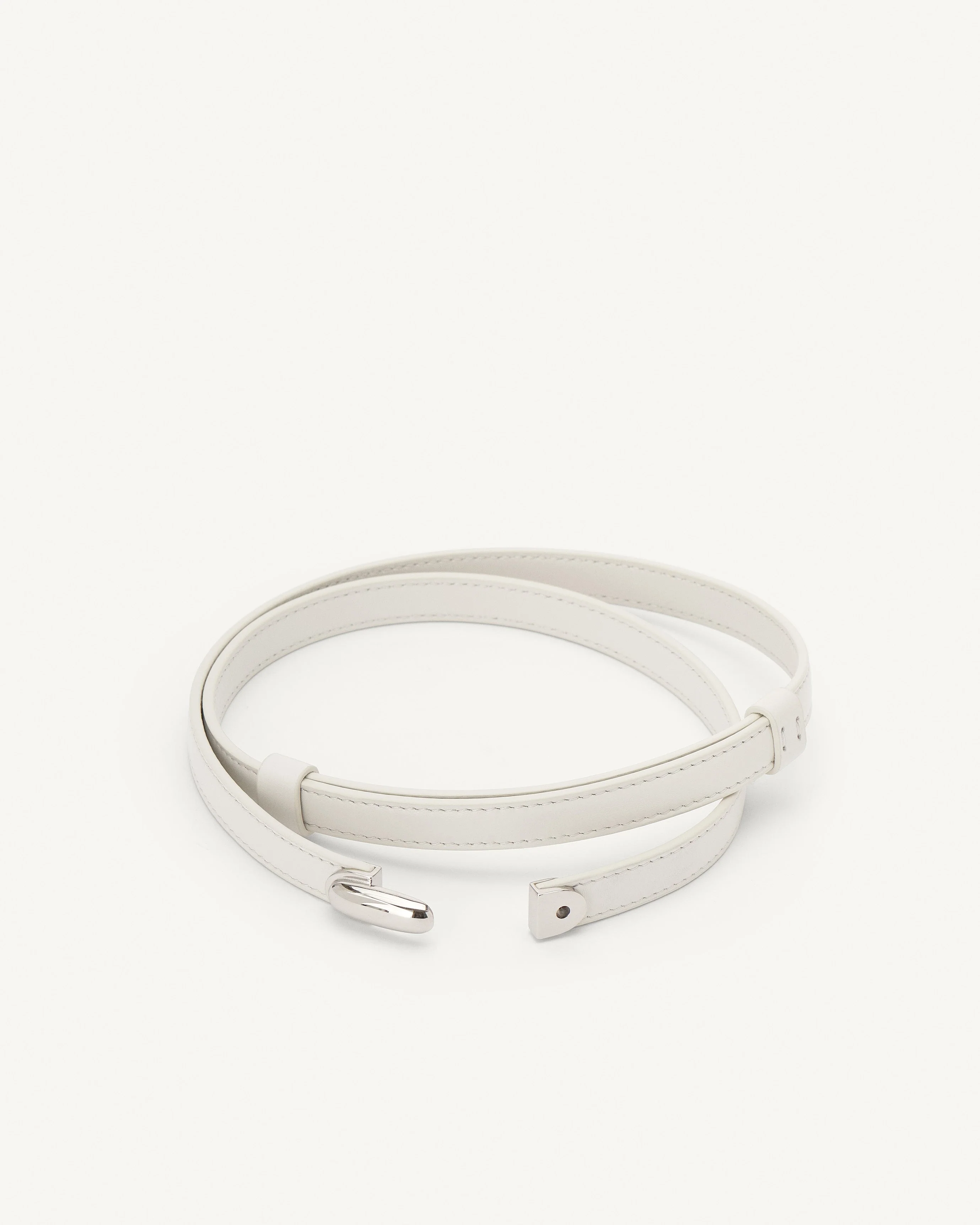 SAVETTE - Symmetry Belt in Ivory Leather - Image 2