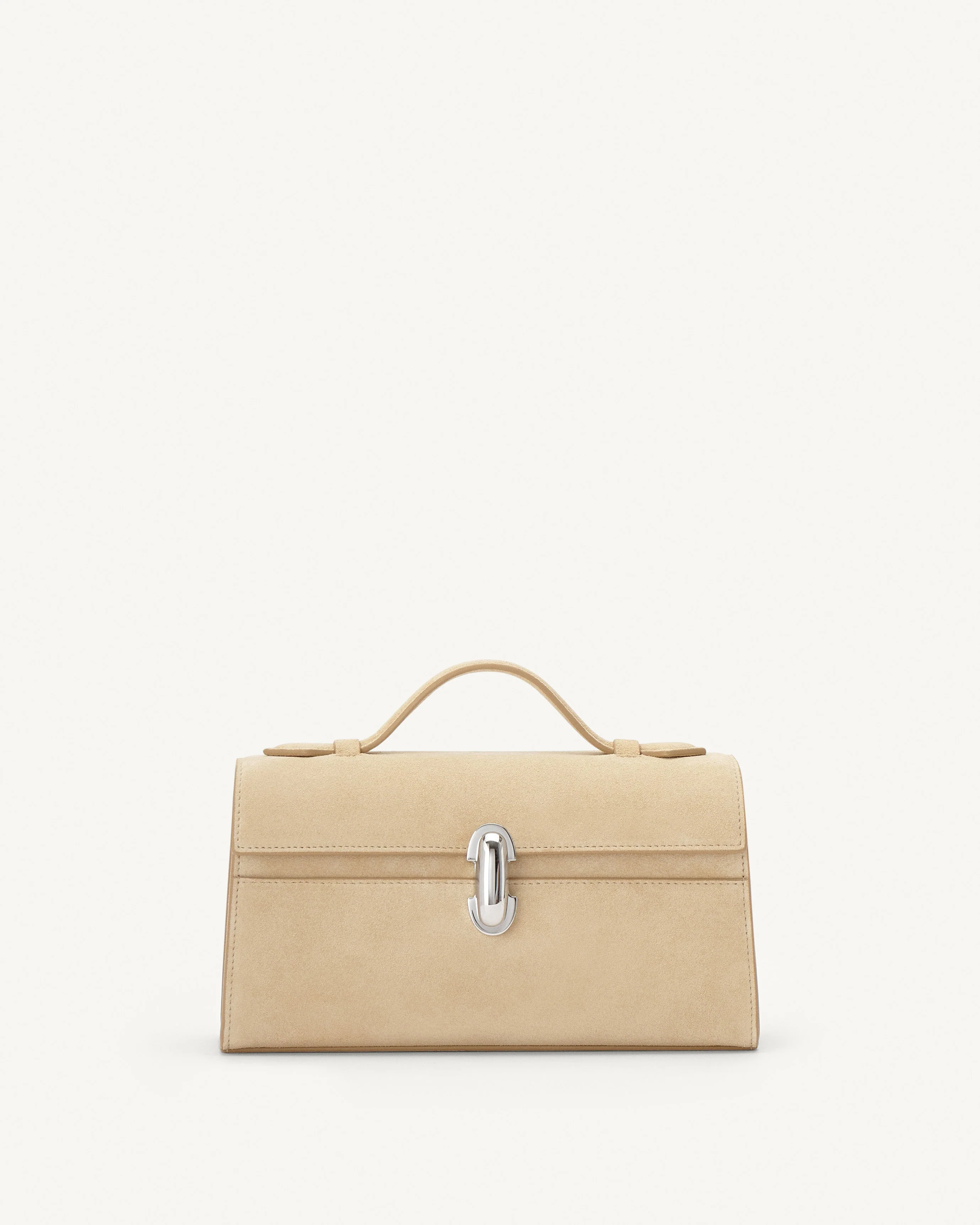 SAVETTE - Symmetry Pochette in Flax Suede