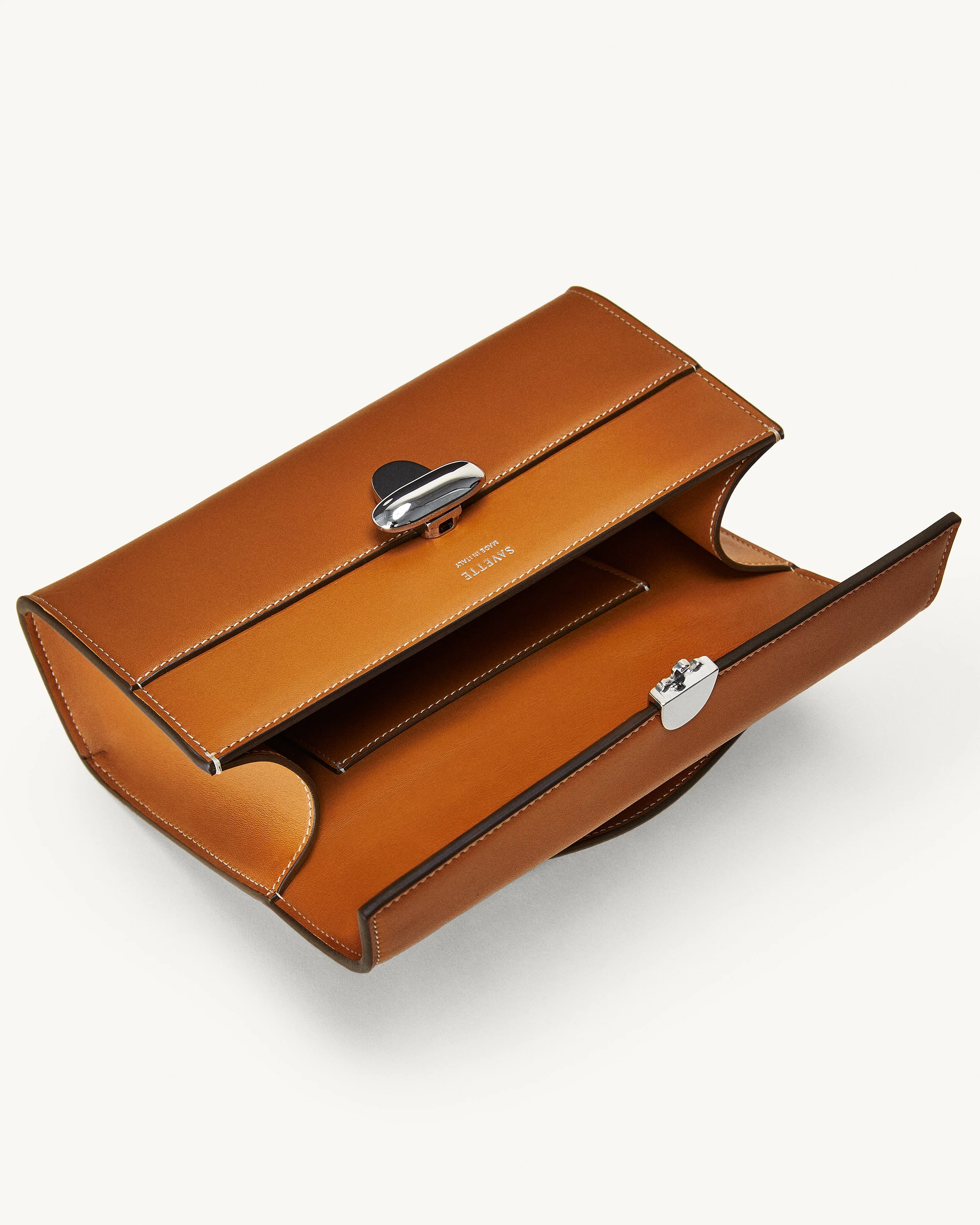 SAVETTE - Symmetry Pochette in Saddle Leather - Image 3