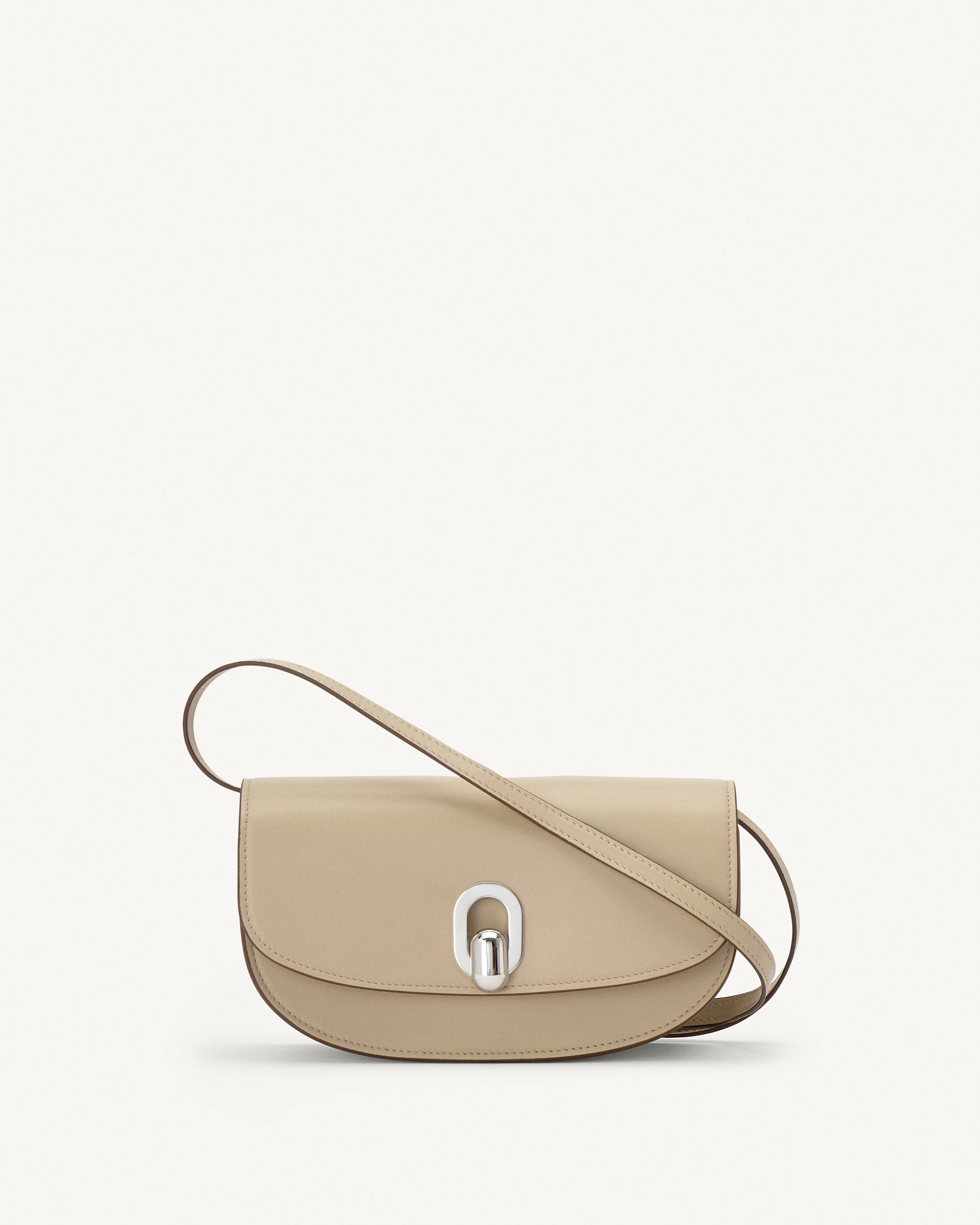 SAVETTE - Tondo Crescent in Bone Leather