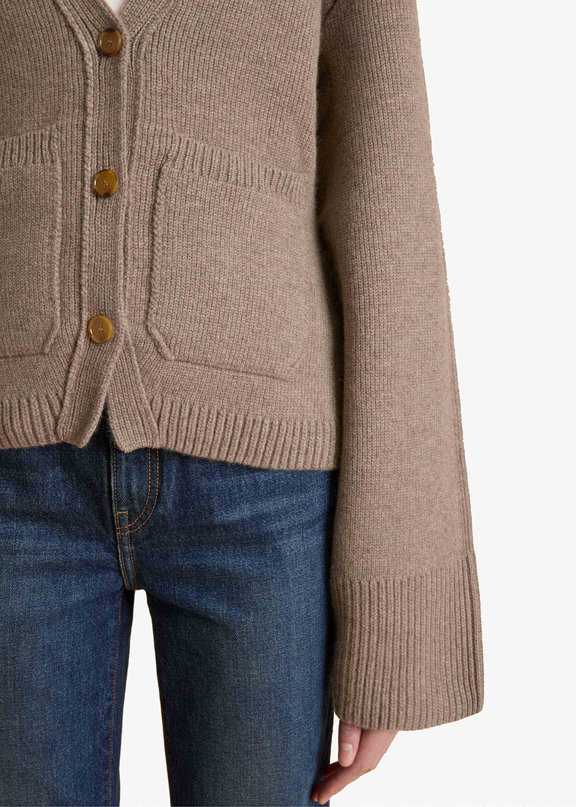 Khaite - Scarlet Cardigan in Barley - Image 6