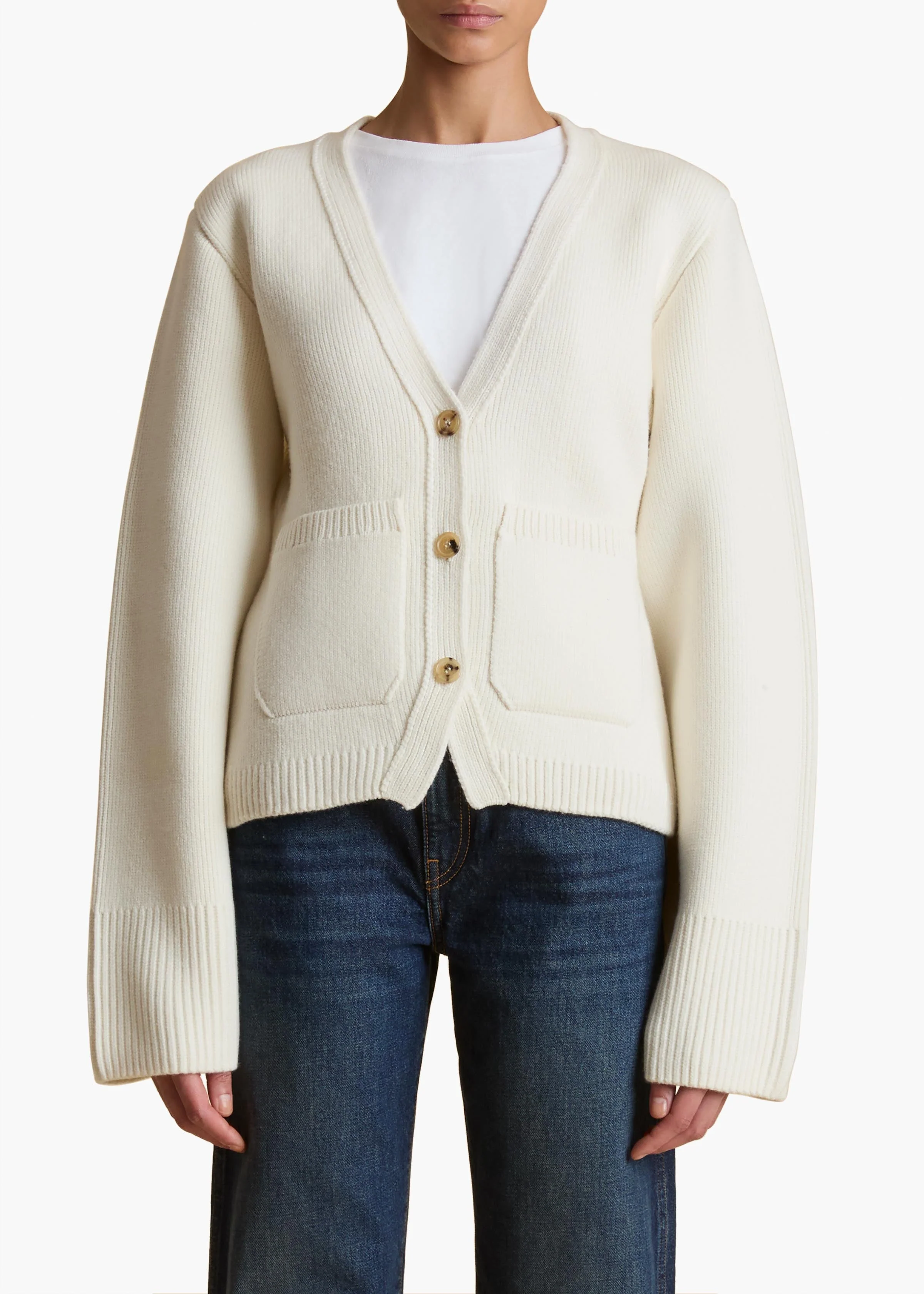 Khaite - Scarlet Cardigan in Glaze - Image 3