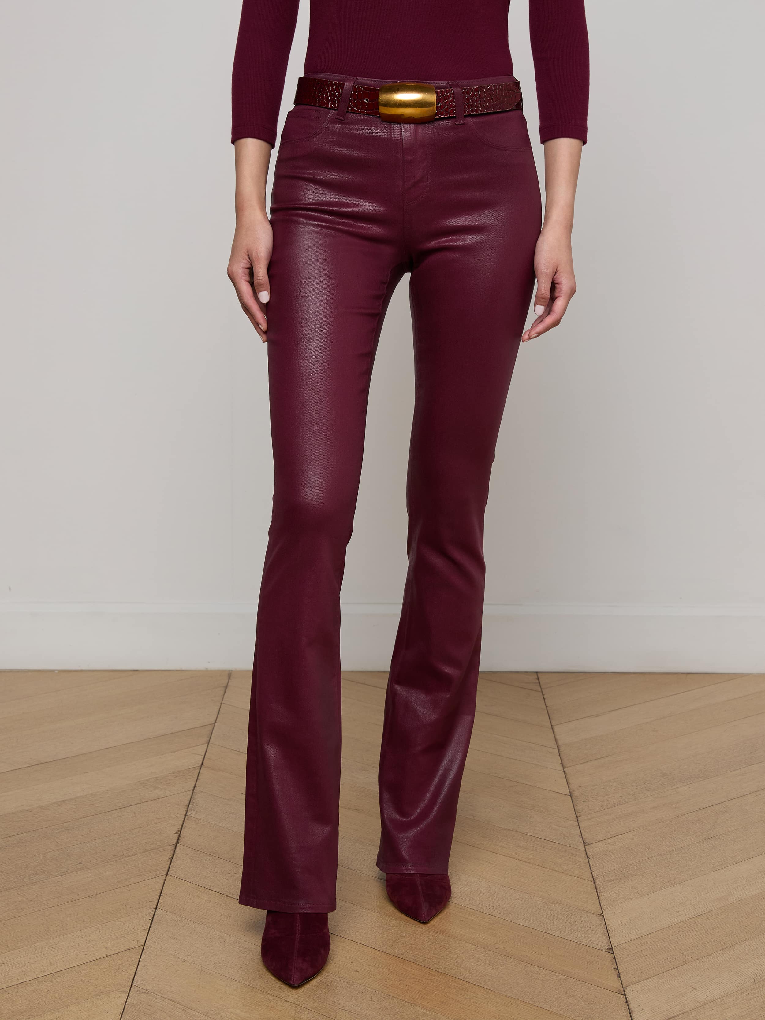 L'AGENCE - Selma Coated Bootcut Jean - Image 8