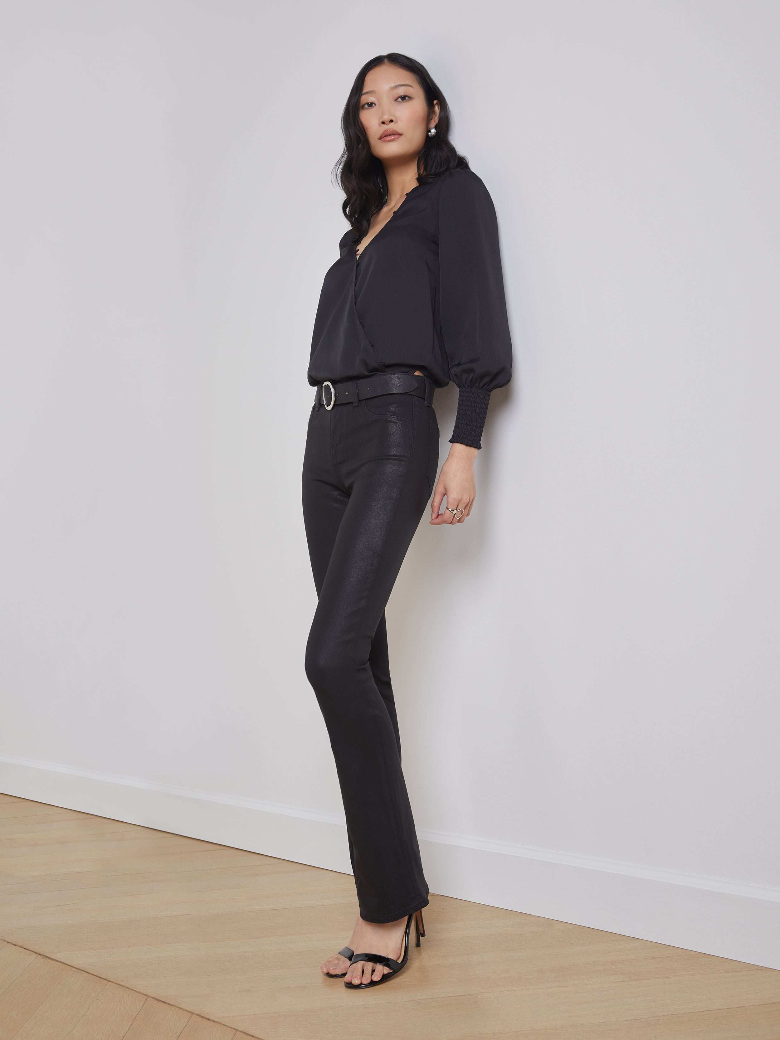 L'AGENCE - Selma Coated Bootcut Jean - Image 6
