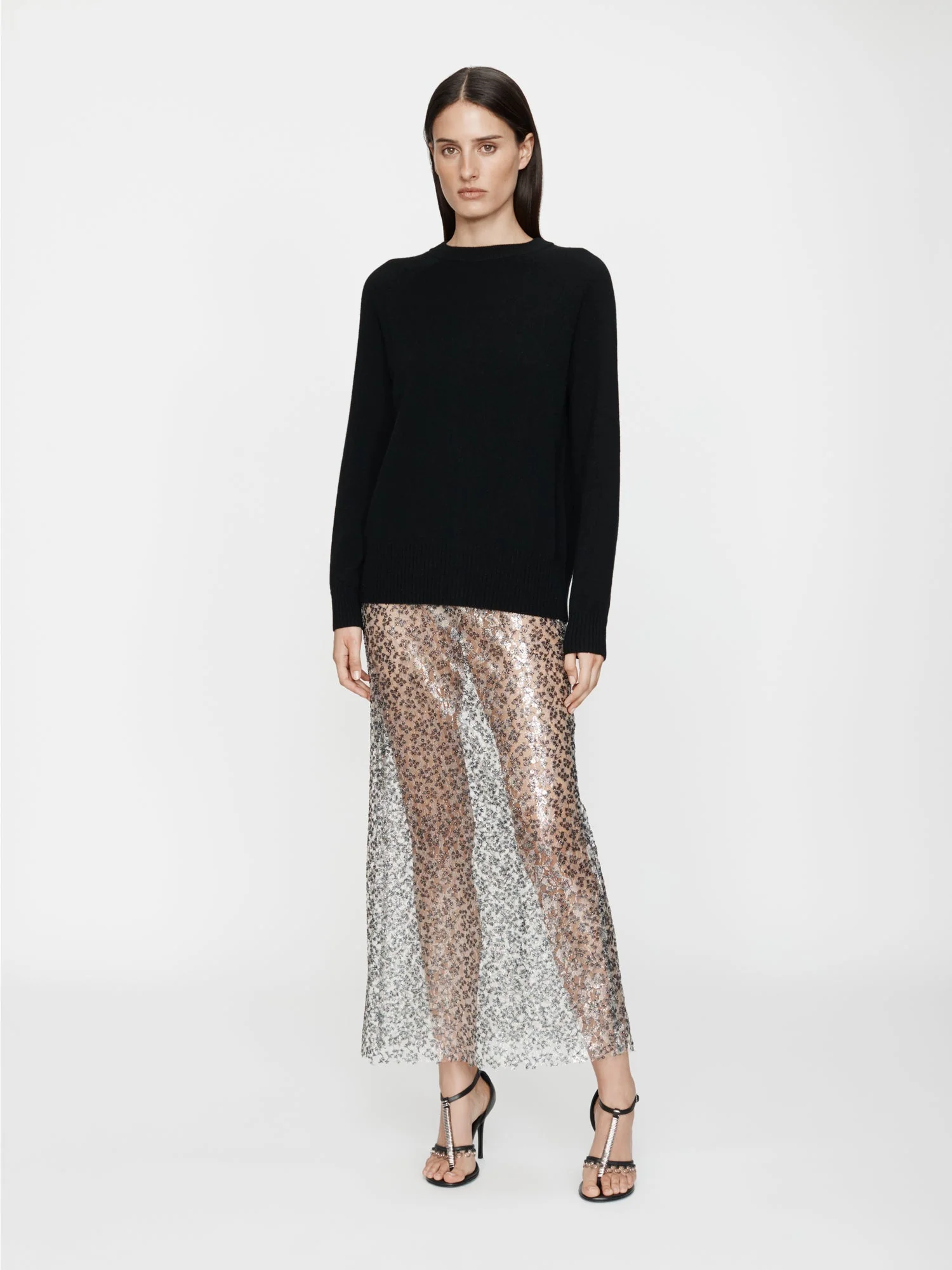 Christopher Esber - Sequinned Lace Column Skirt - Image 2