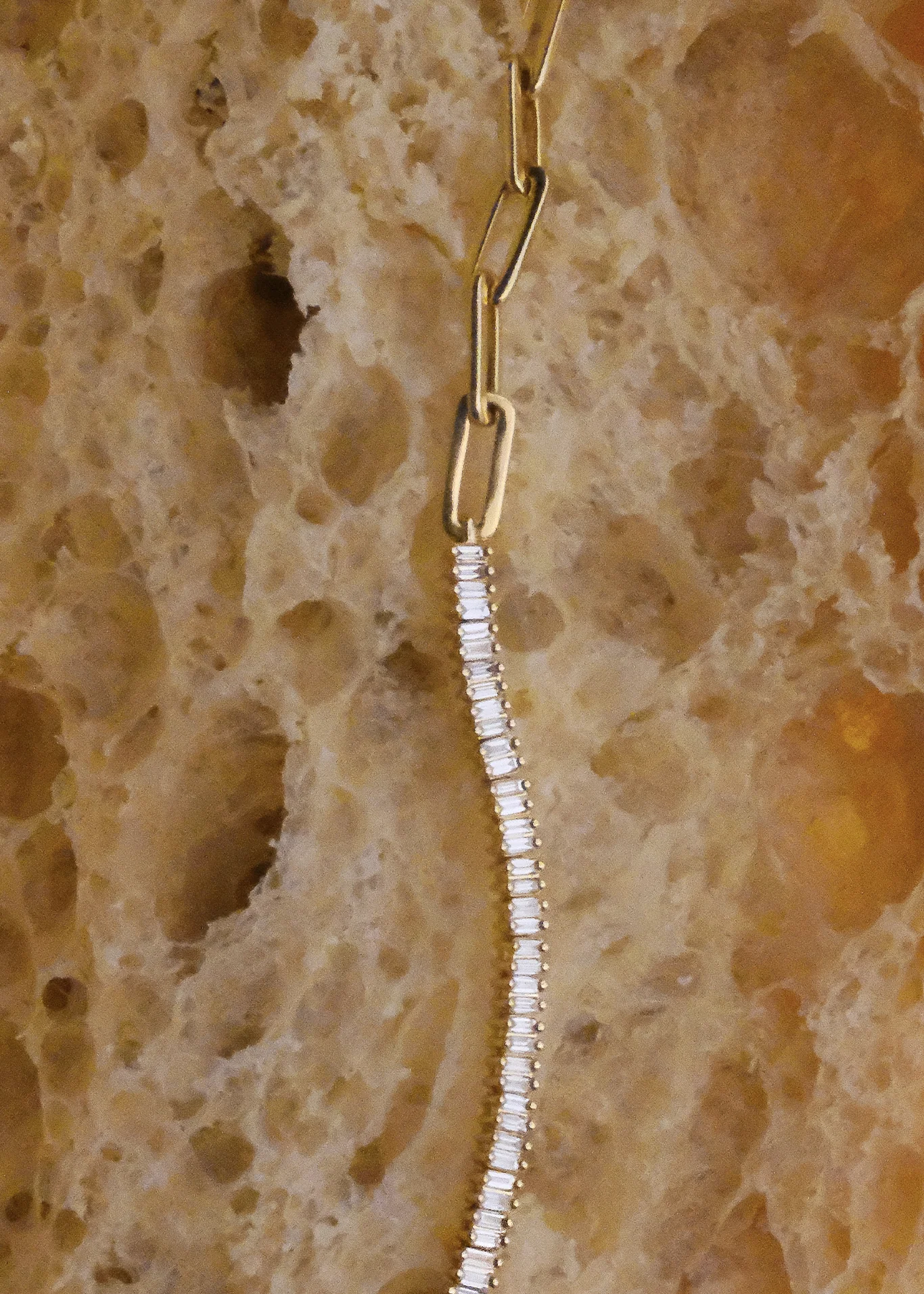 Kinn - Serena Baguette Tennis Link Bracelet Diamond - Image 6