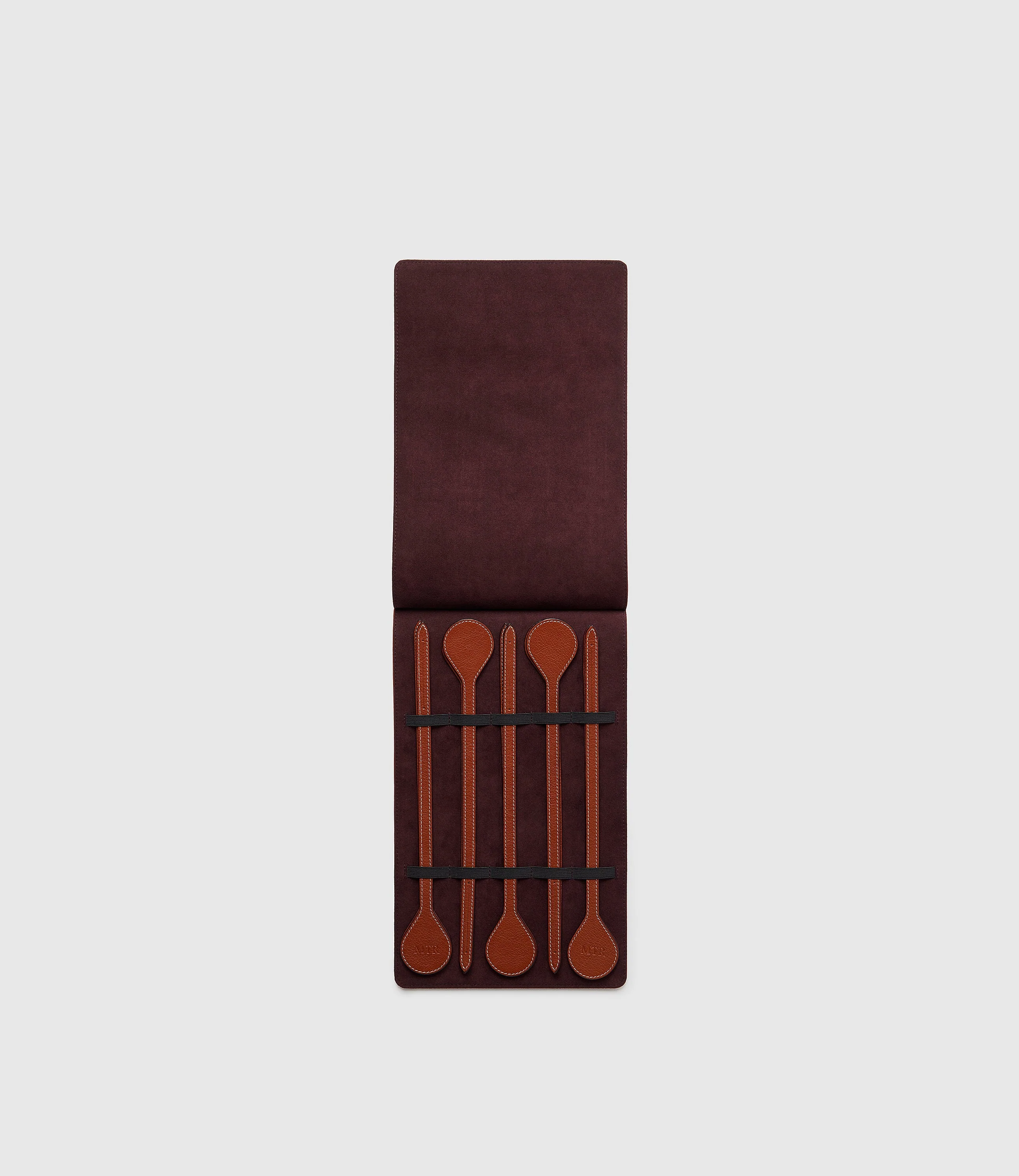 Metier - Set of 10 Napkin Rings in Buffalo Cognac