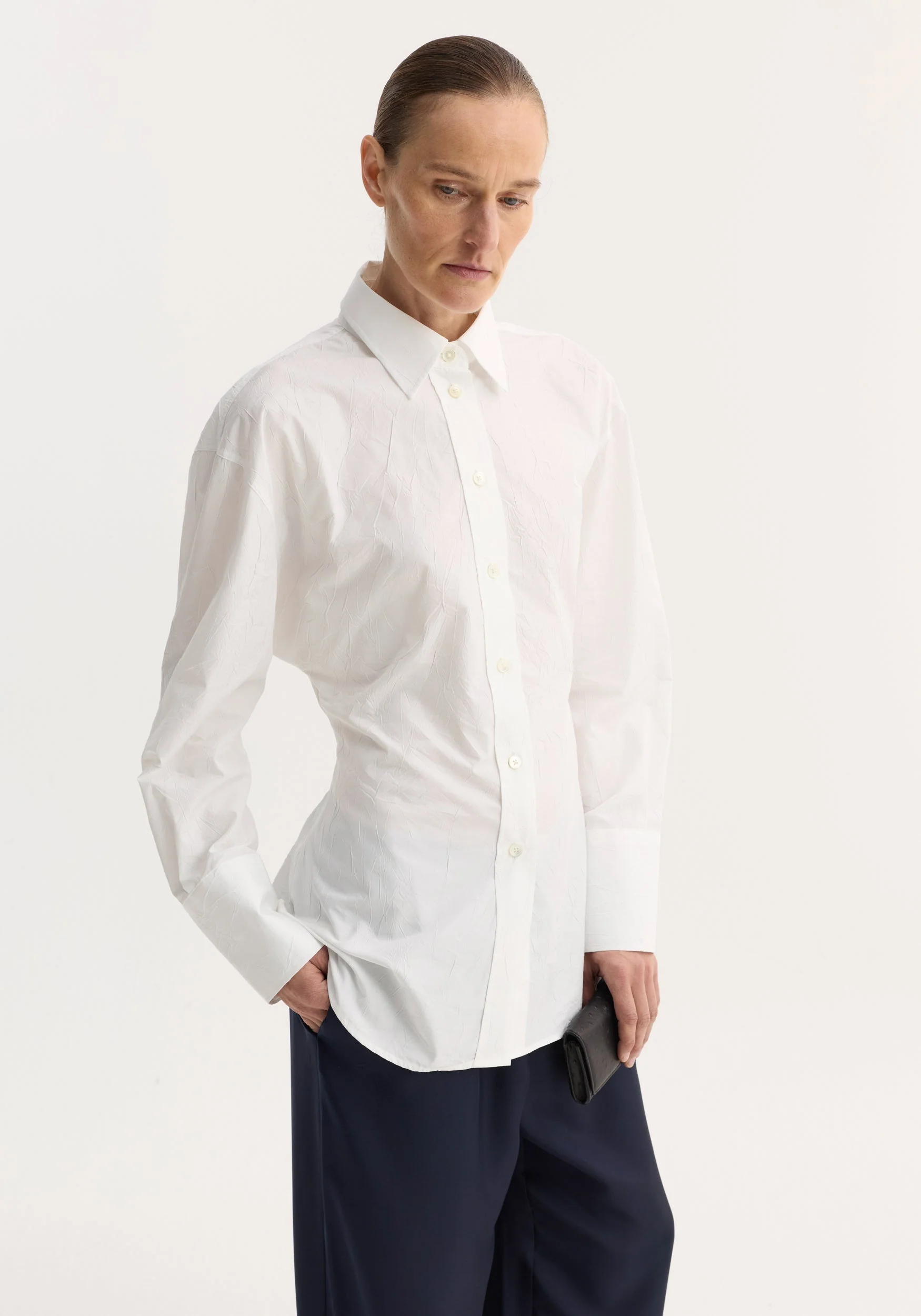 ROHE - Shaped shirt | optic white - Image 3
