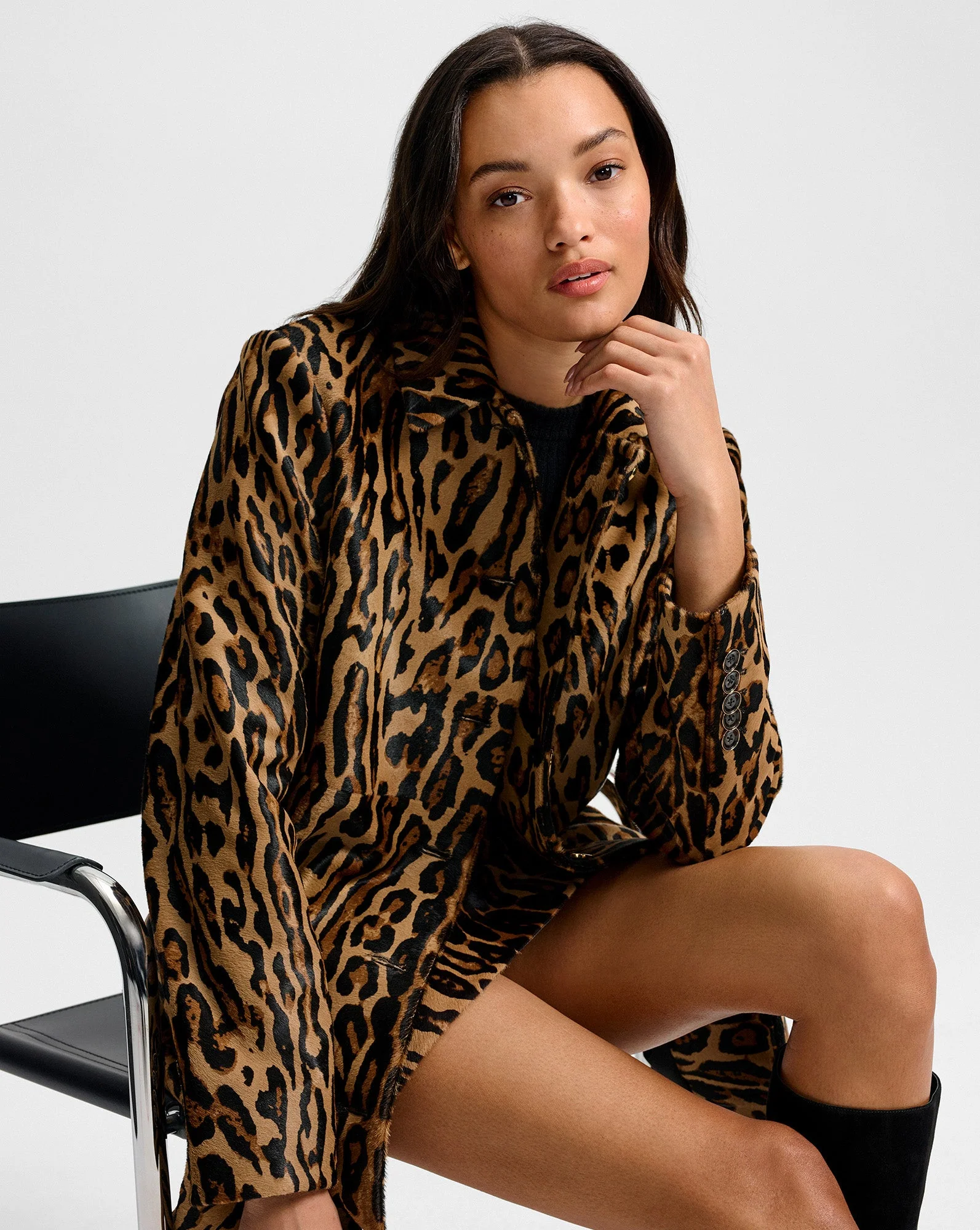 Veronica Beard - Shelley Calf Hair Dickey Coat - Image 5