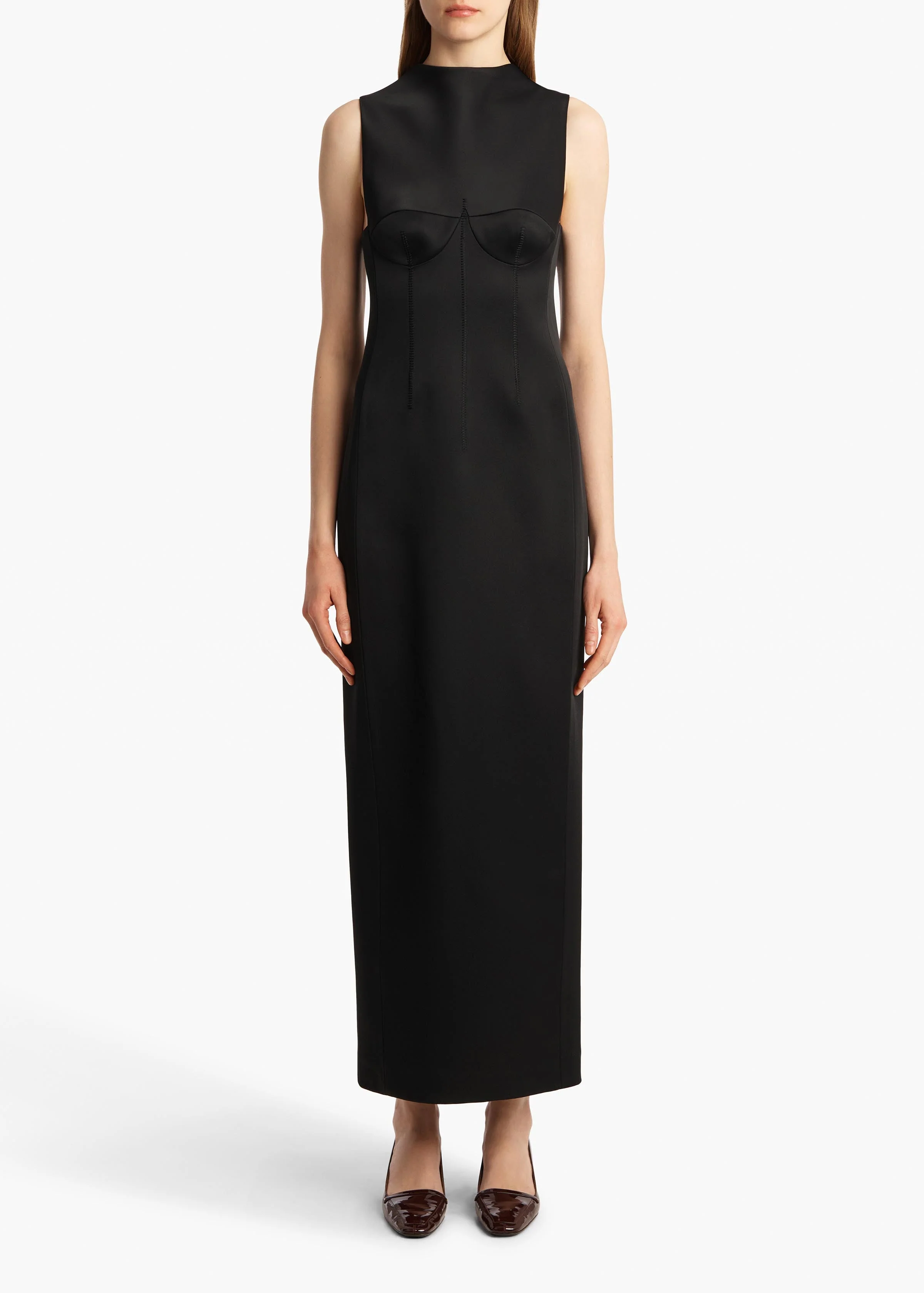 Khaite - Shoshanna Dress in Black - Image 10