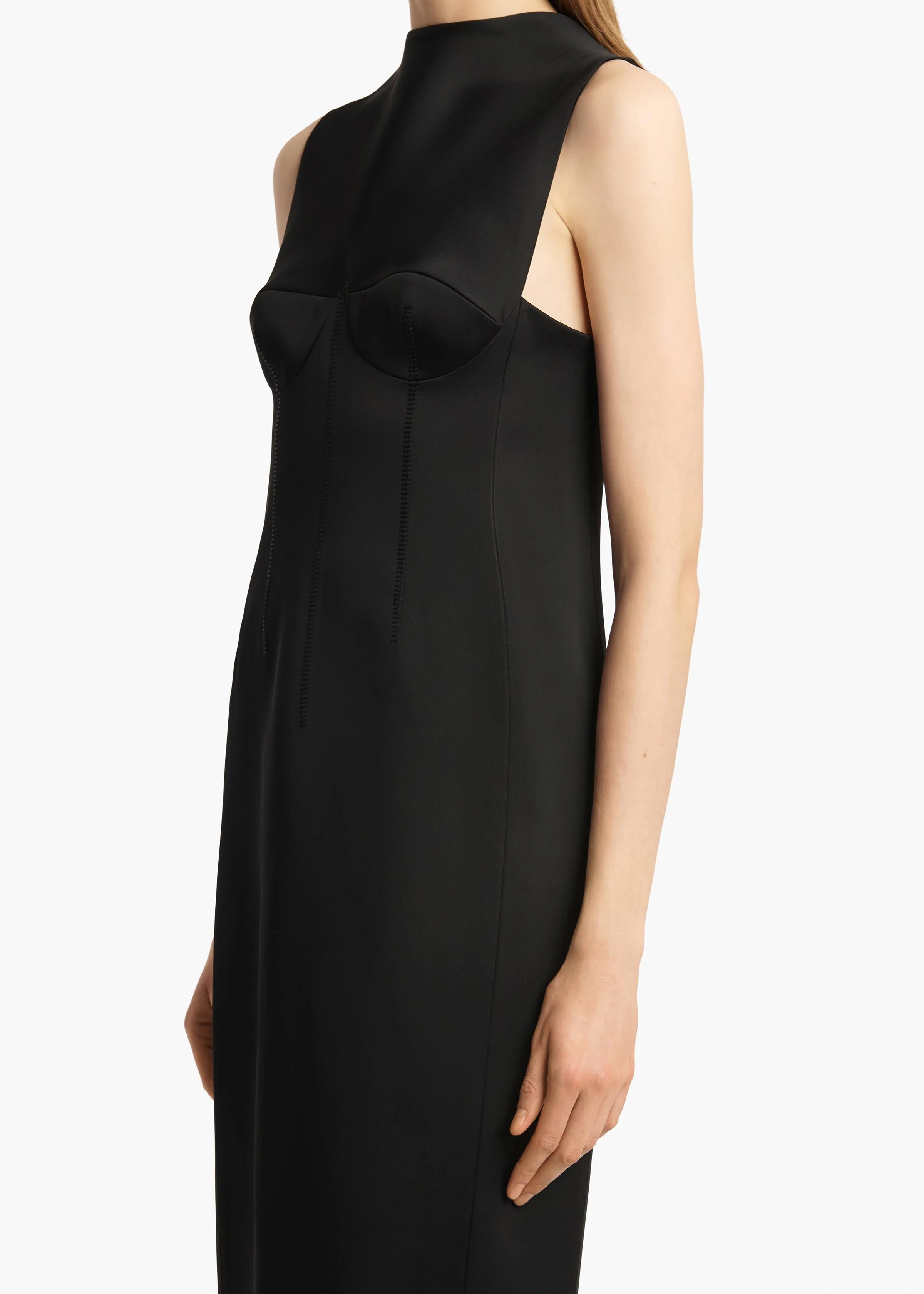 Khaite - Shoshanna Dress in Black - Image 5