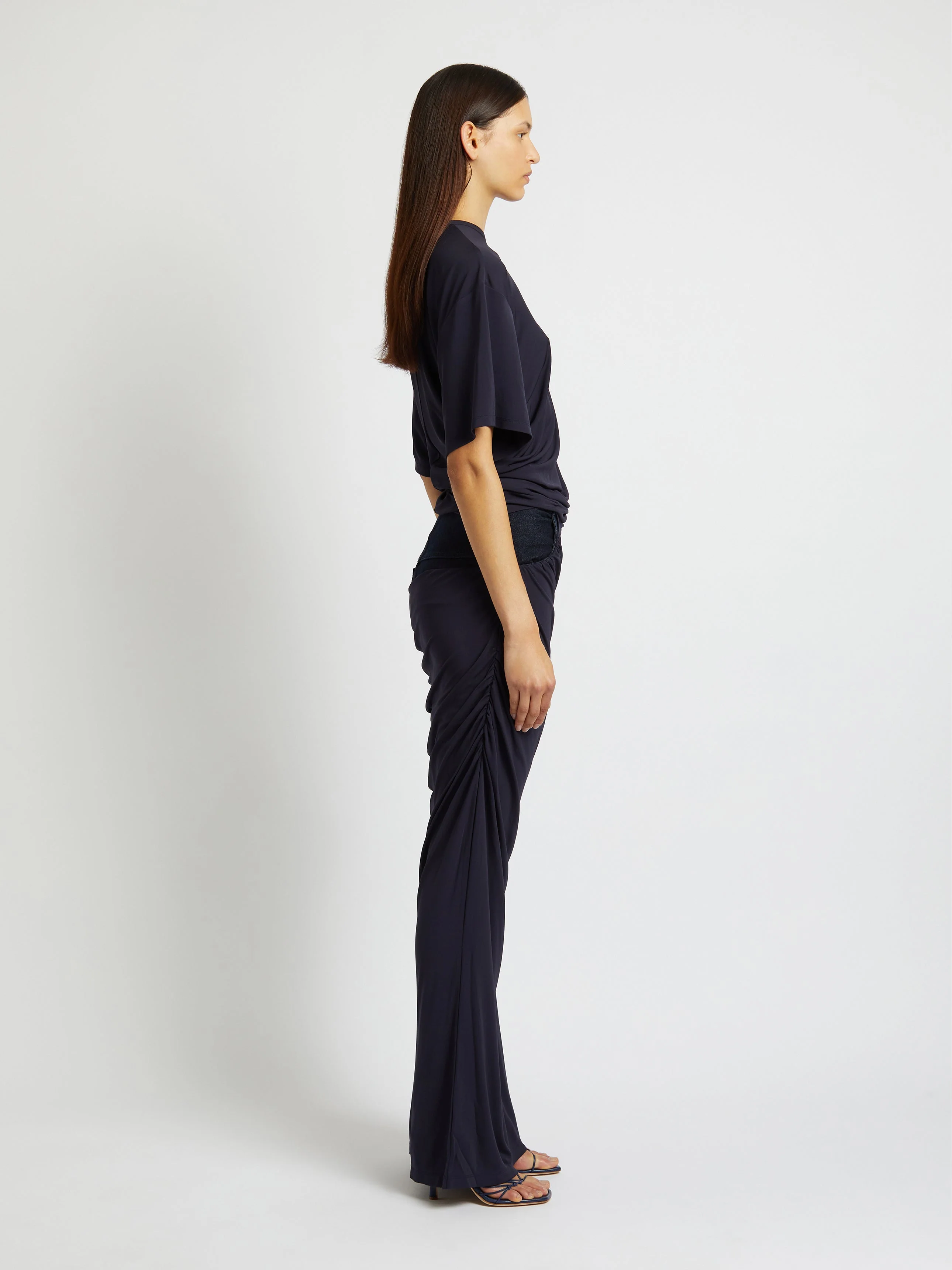 Christopher Esber - Side Cowl Waist Tee - Image 3