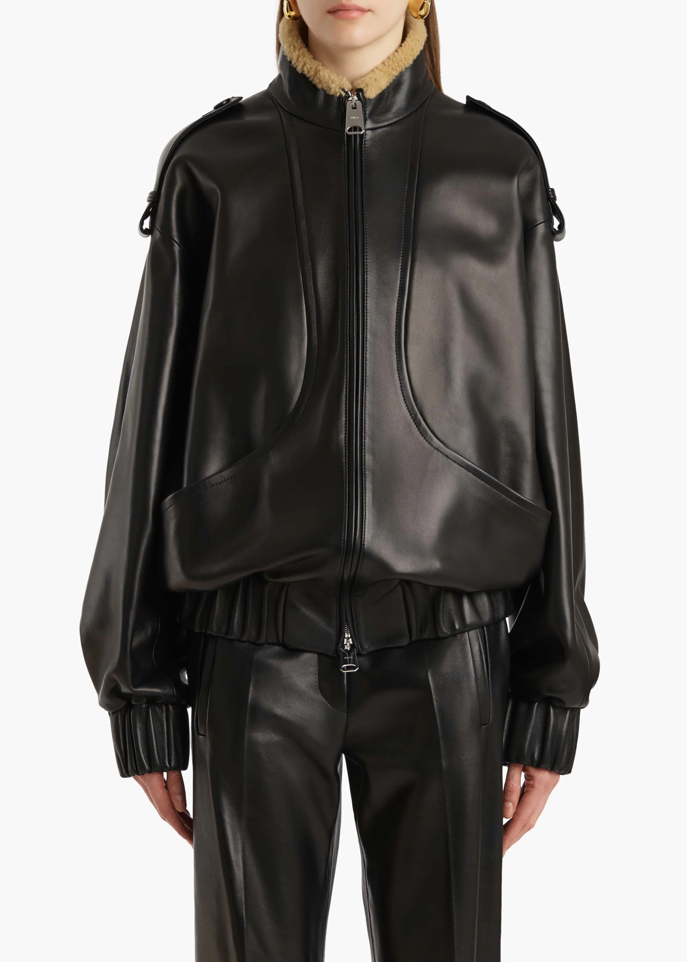 Khaite - Sigi Jacket in Black Leather - Image 11