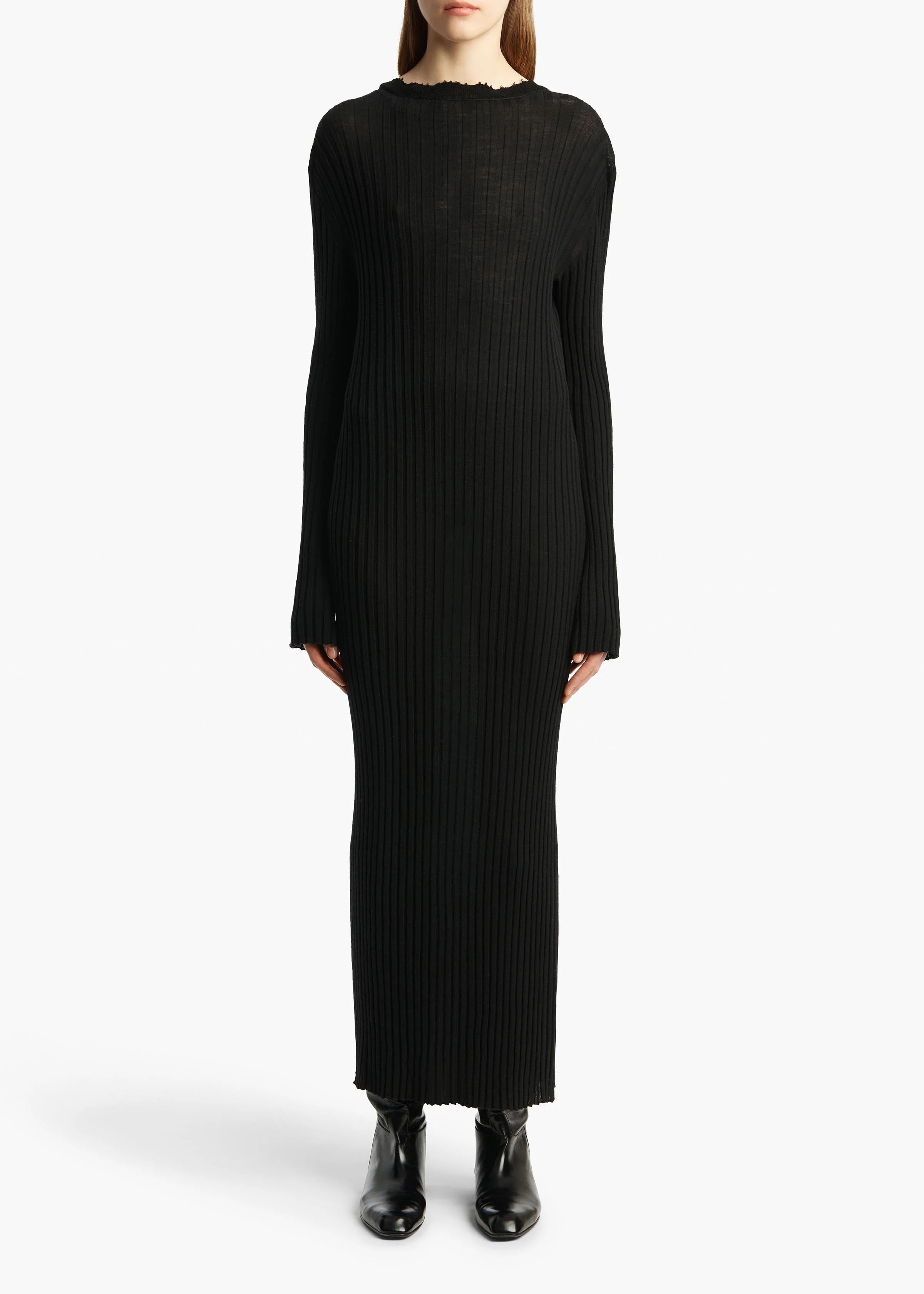 Khaite - Sigrid Dress in Black - Image 10