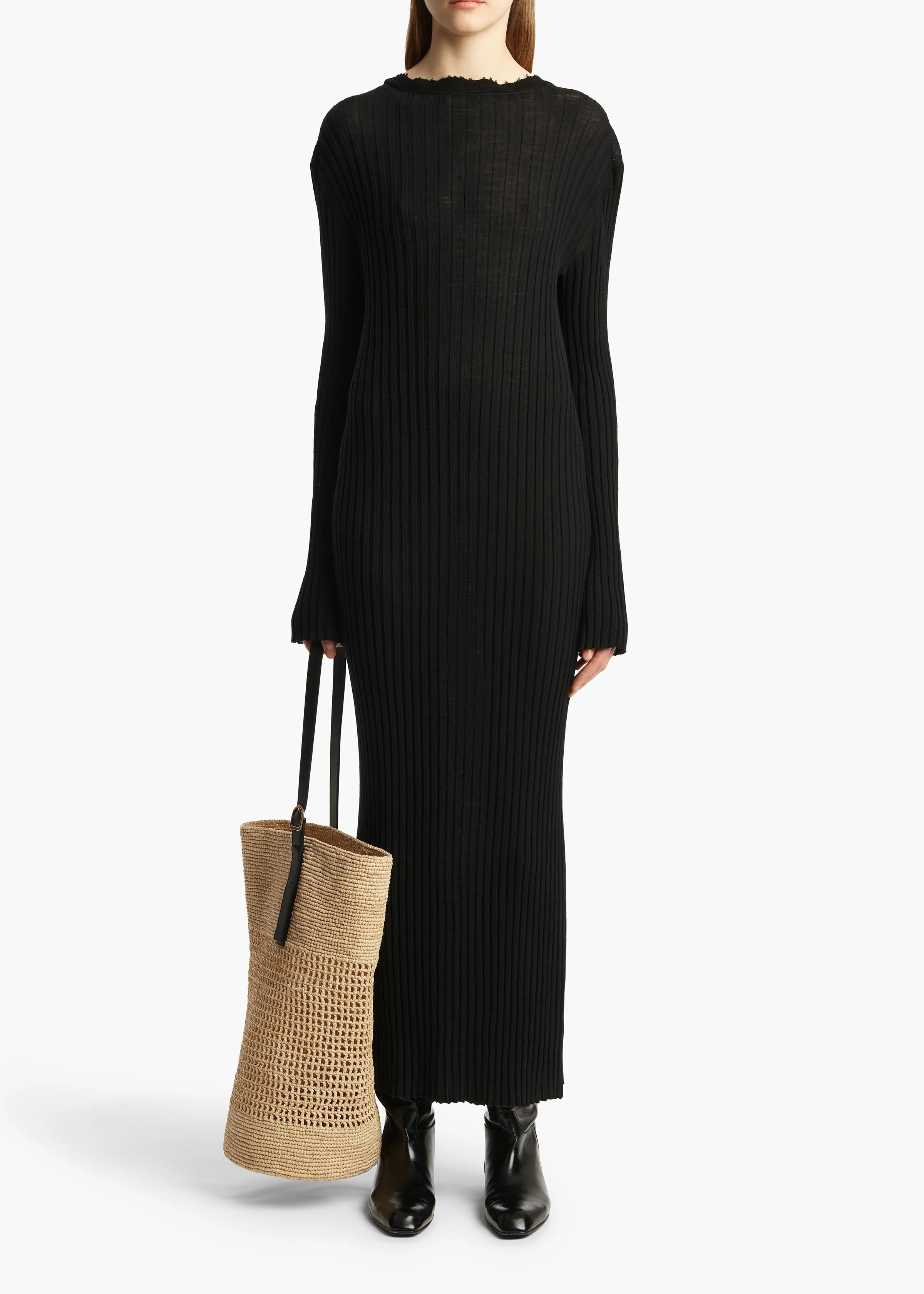Khaite - Sigrid Dress in Black - Image 9