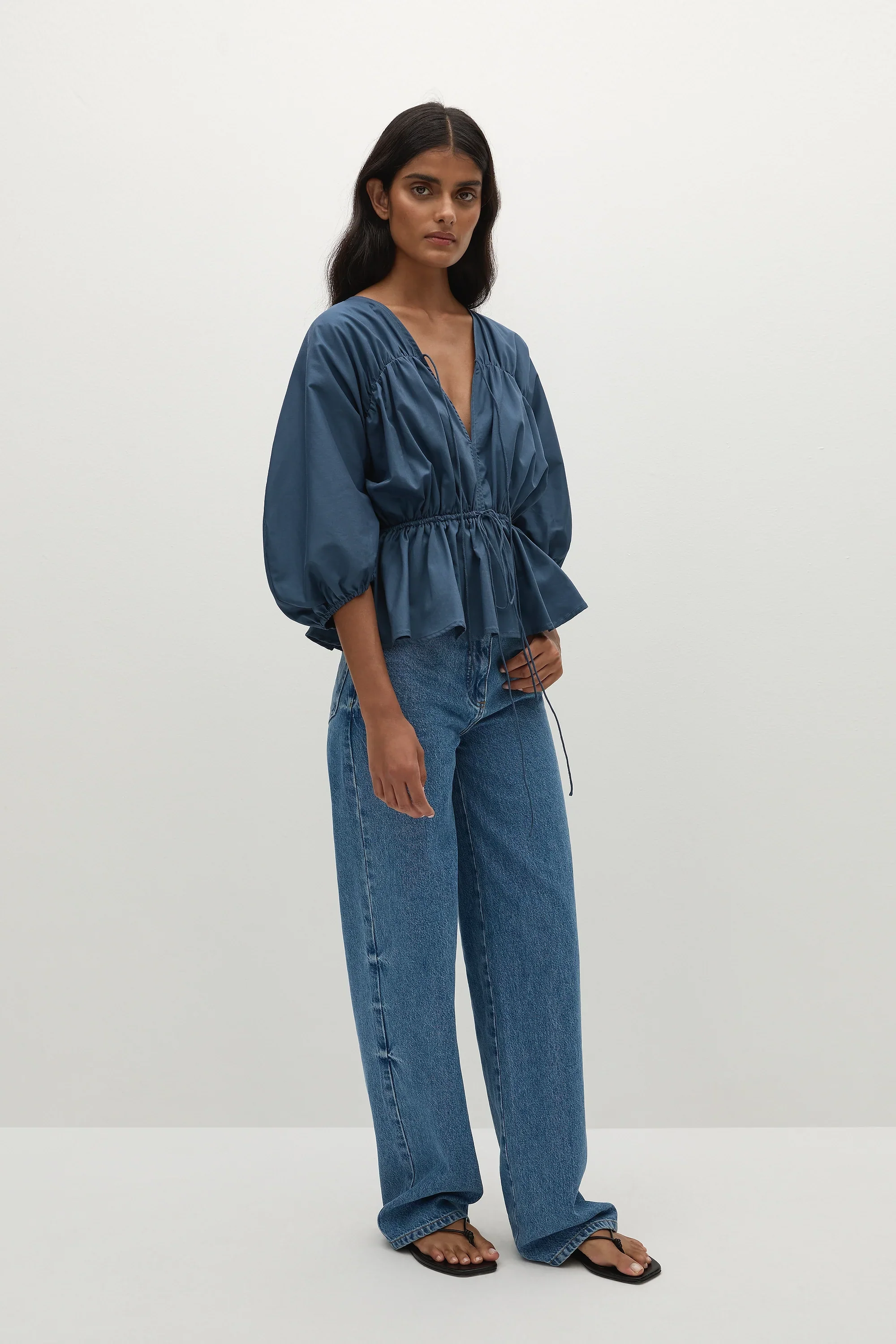 Faithfull - Sigrid Top Vintage Navy - Final Sale - Image 2