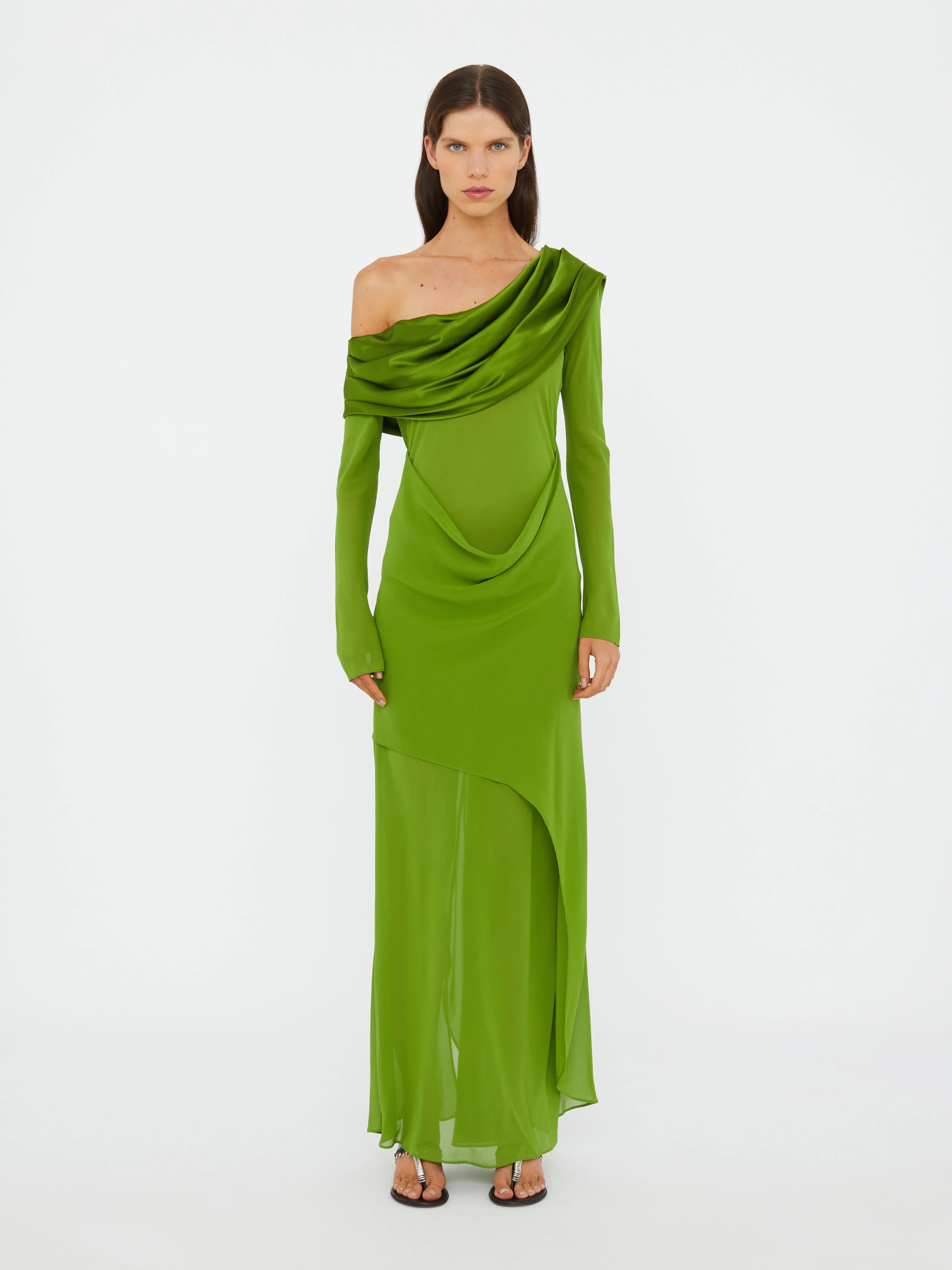 Christopher Esber - Silk Draped Shawl Dress
