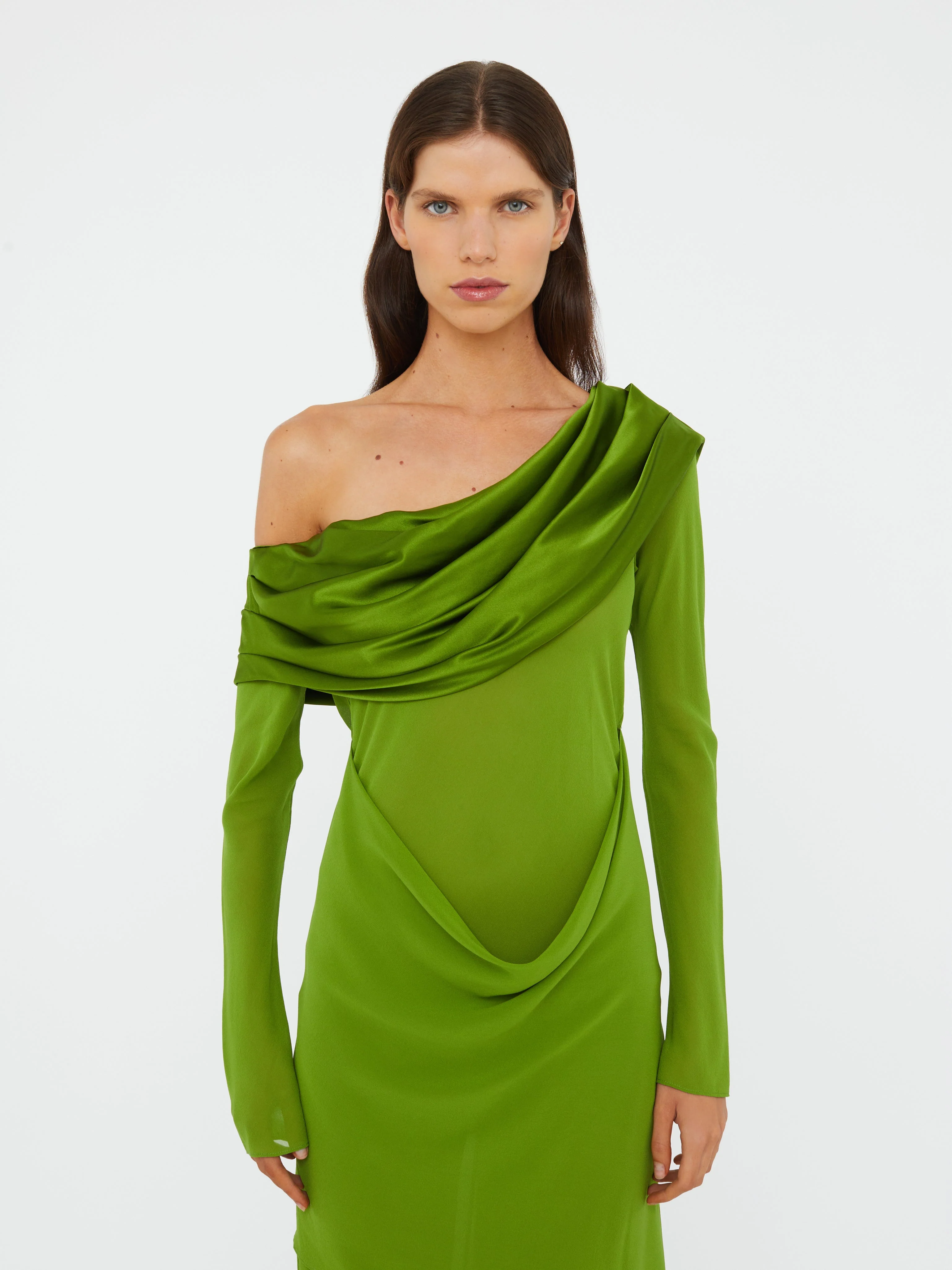 Christopher Esber - Silk Draped Shawl Dress - Image 3