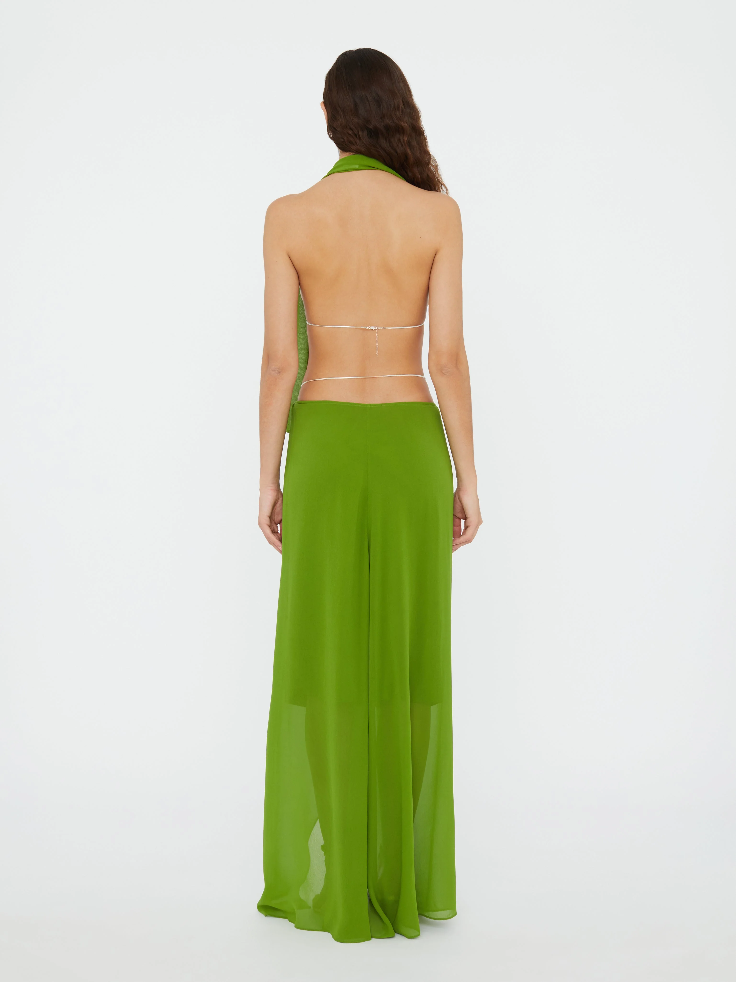 Christopher Esber - Silk Scarf Chain Bra Top - Image 4