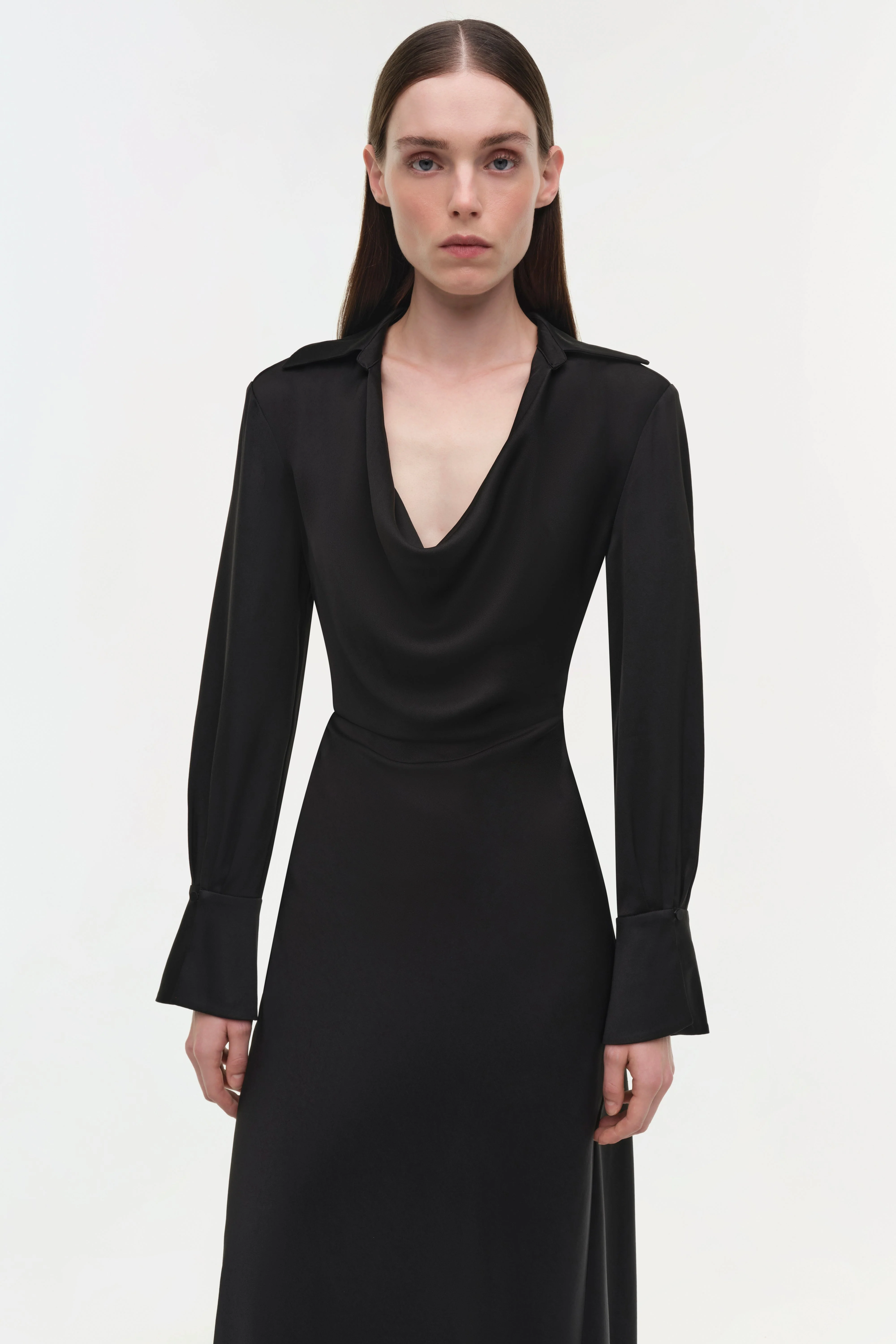Simkhai - Adelle Draped Satin Gown - Image 3