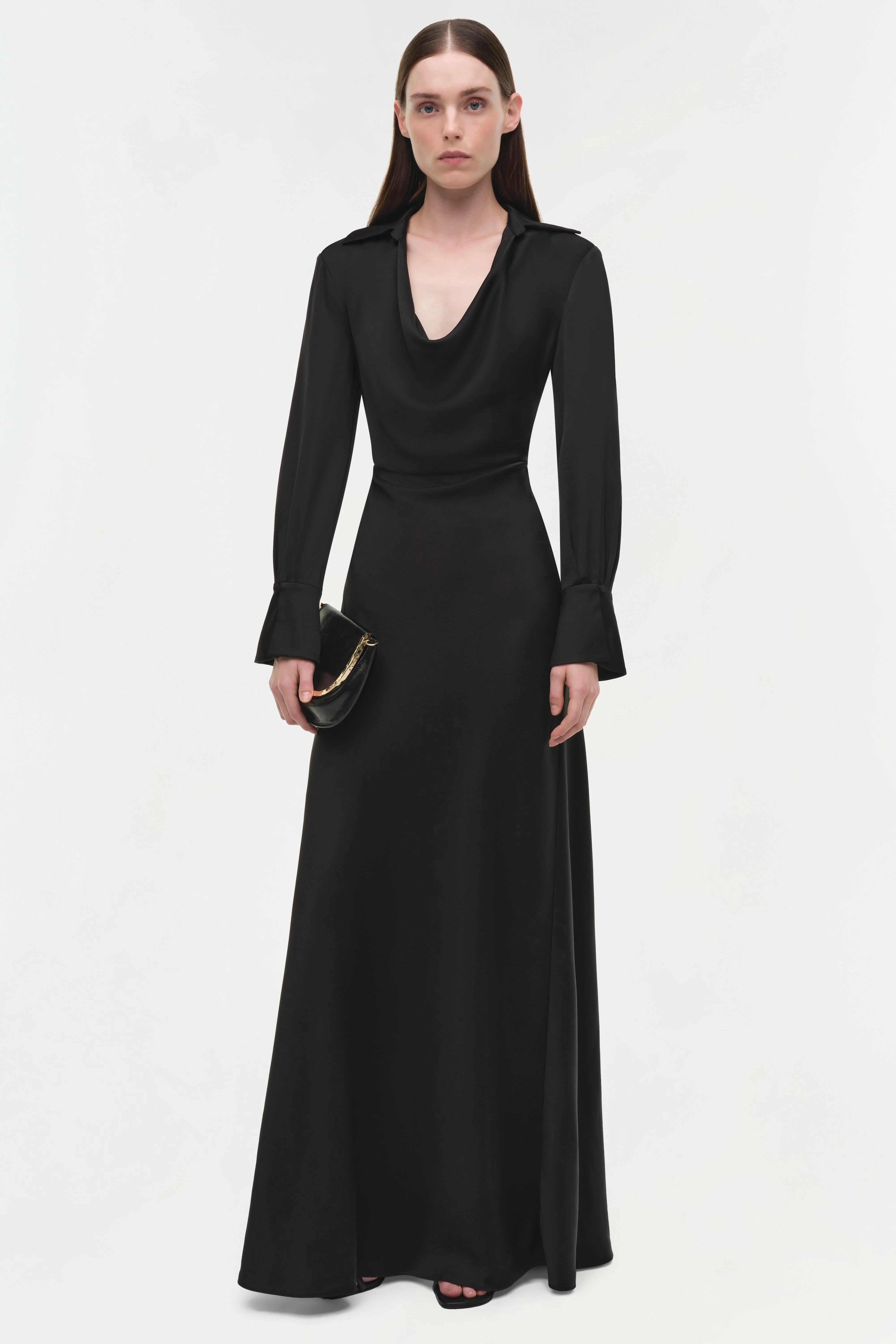 Simkhai - Adelle Draped Satin Gown - Image 6